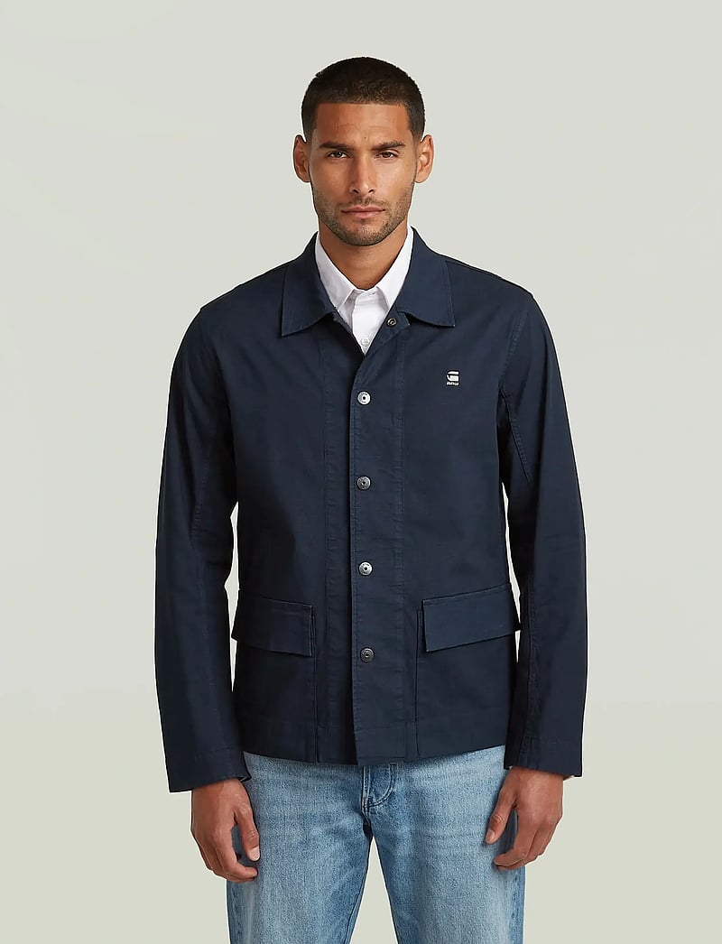 G-Star - 2 pkt overshirt - gefütterte denimjacken - salute gd - 1
