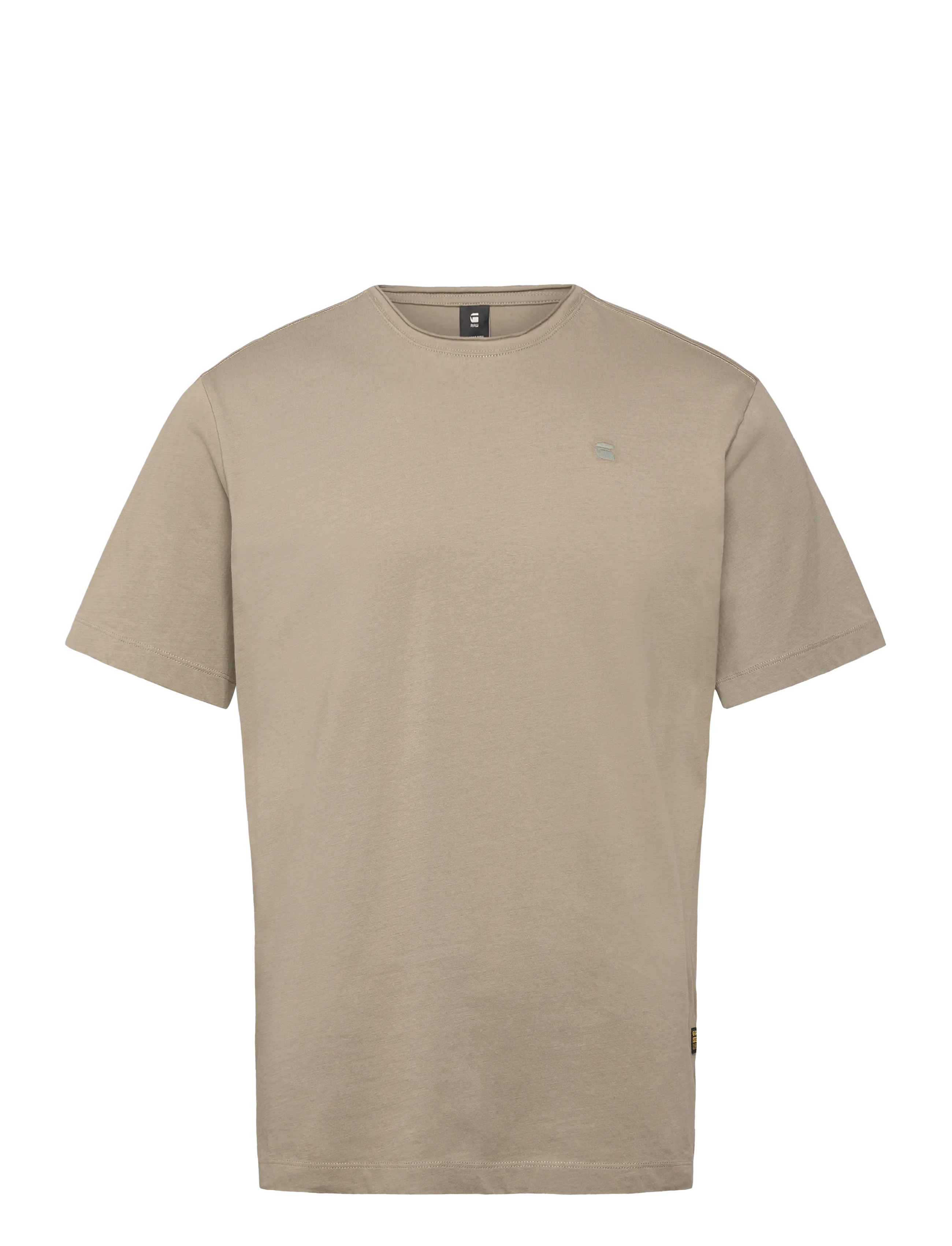 G-Star Essential raw neck r t s\s - T-shirts - SHAMROCK / beige