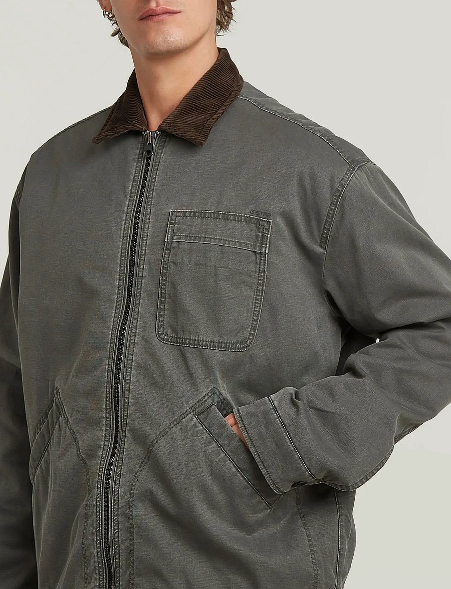 G-Star - Duty canvas trucker - sulejoped - asfalt/elephant skin - 5
