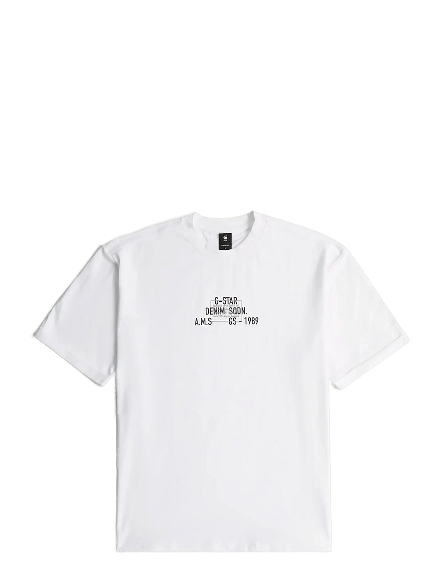 G-Star - Multi technique gr relaxed r t - kortærmede t-shirts - white - 0