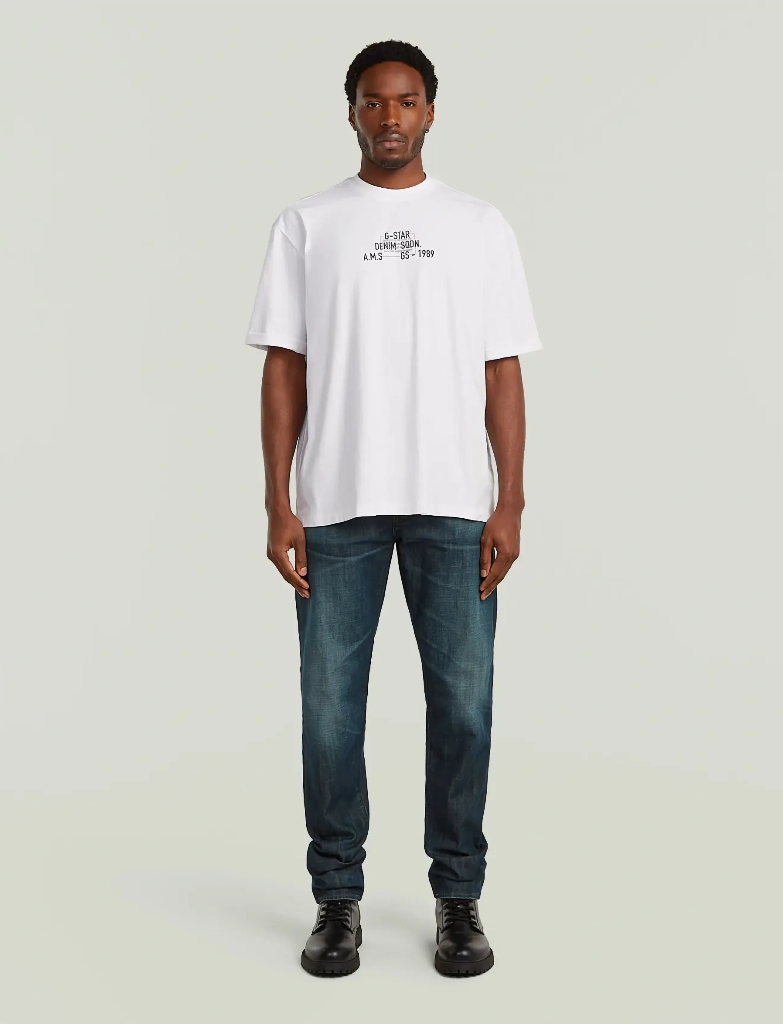 G-Star - Multi technique gr relaxed r t - kortärmade t-shirts - white - 3