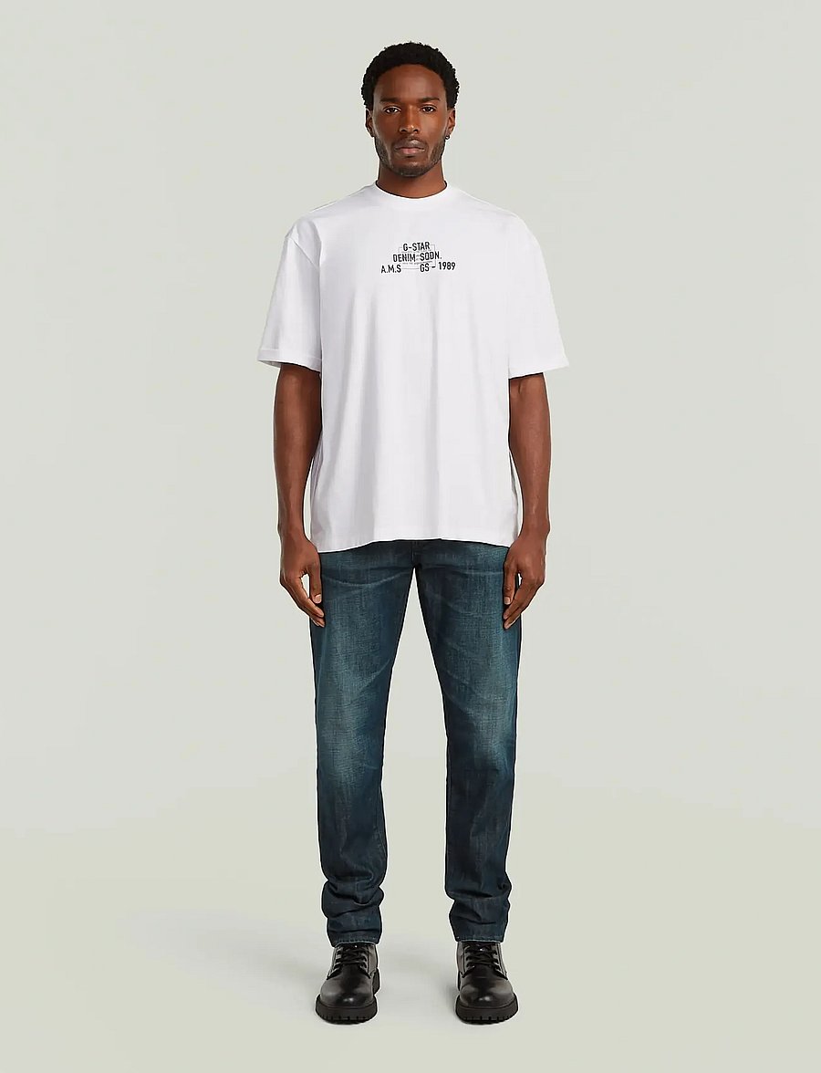 G-Star - Multi technique gr relaxed r t - kortærmede t-shirts - white - 3