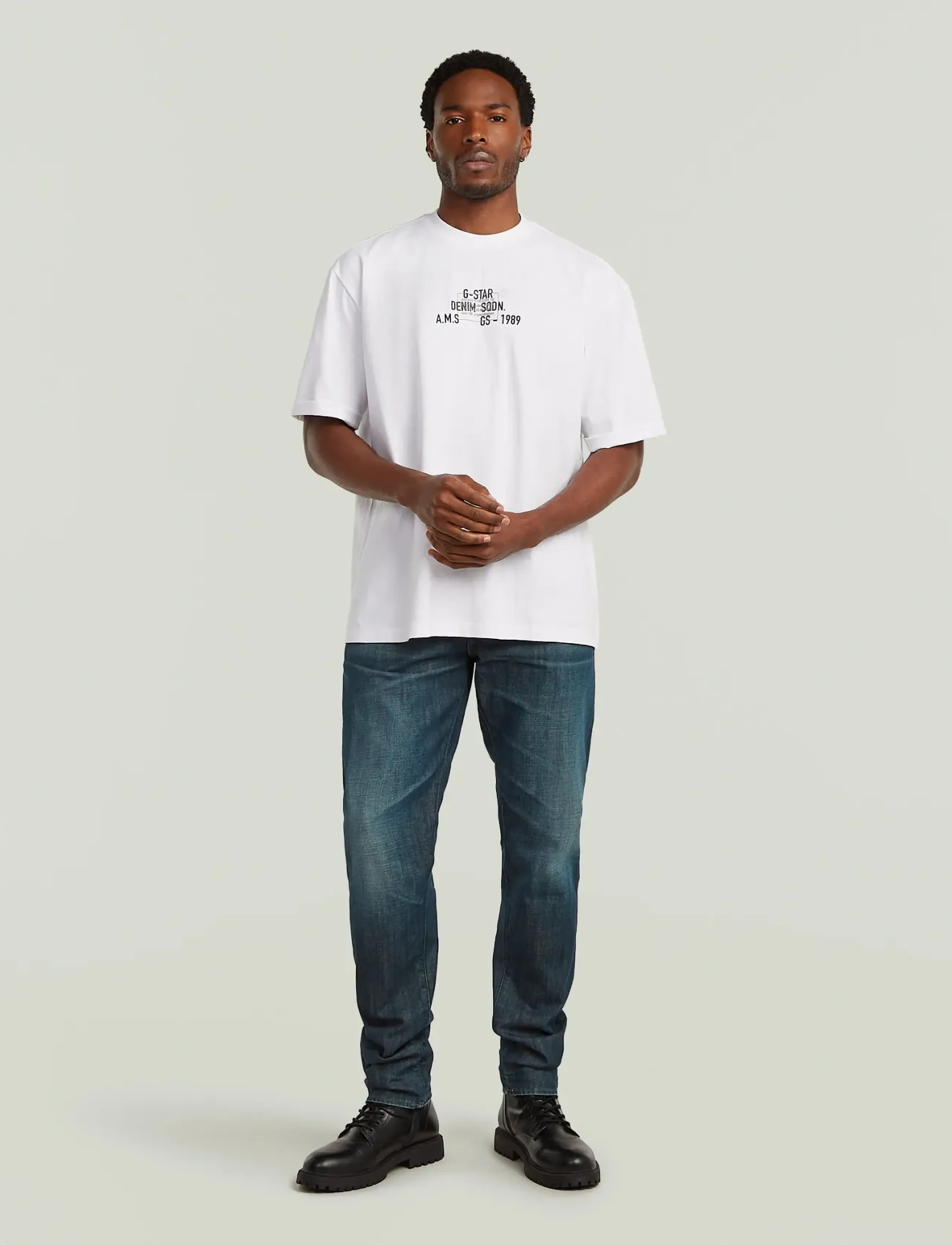 G-Star - Multi technique gr relaxed r t - kortärmade t-shirts - white - 5