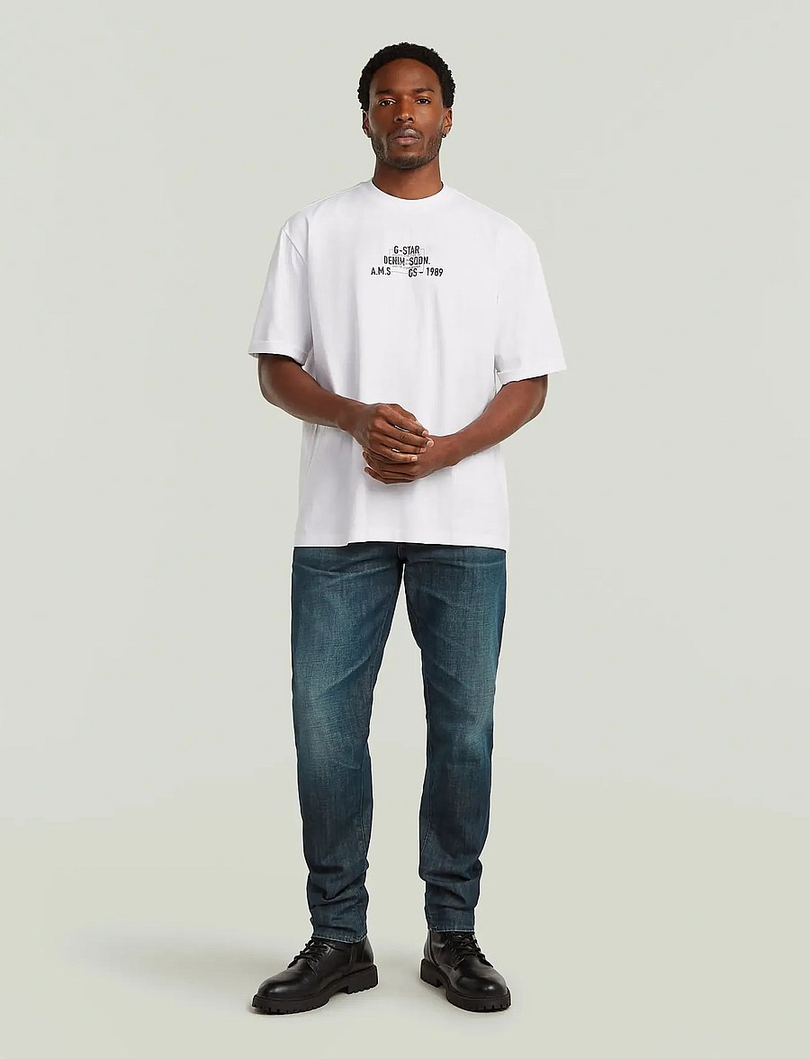 G-Star - Multi technique gr relaxed r t - kortærmede t-shirts - white - 5