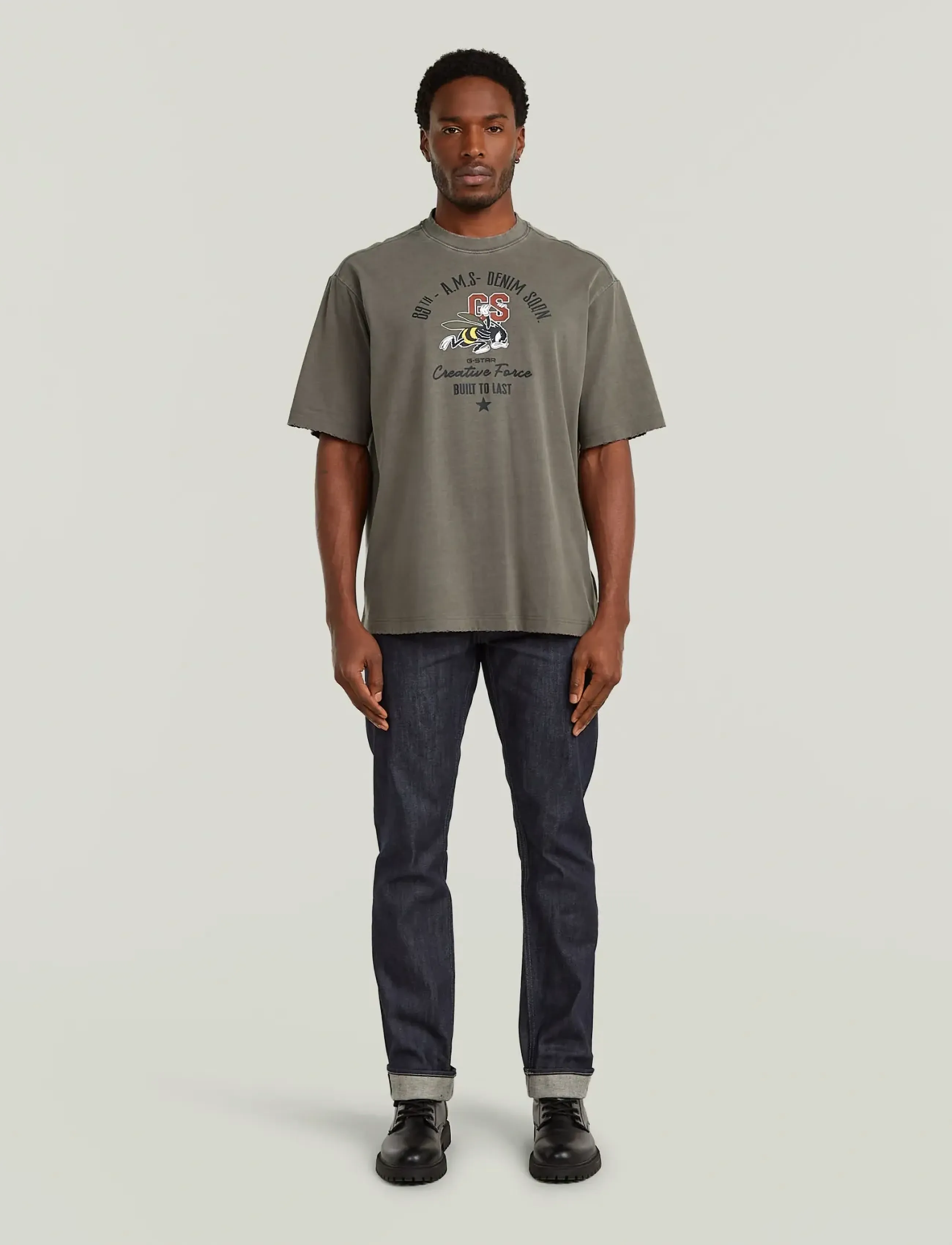 G-Star - Front gr angry bee loose r t - kortärmade t-shirts - turf gd - 4