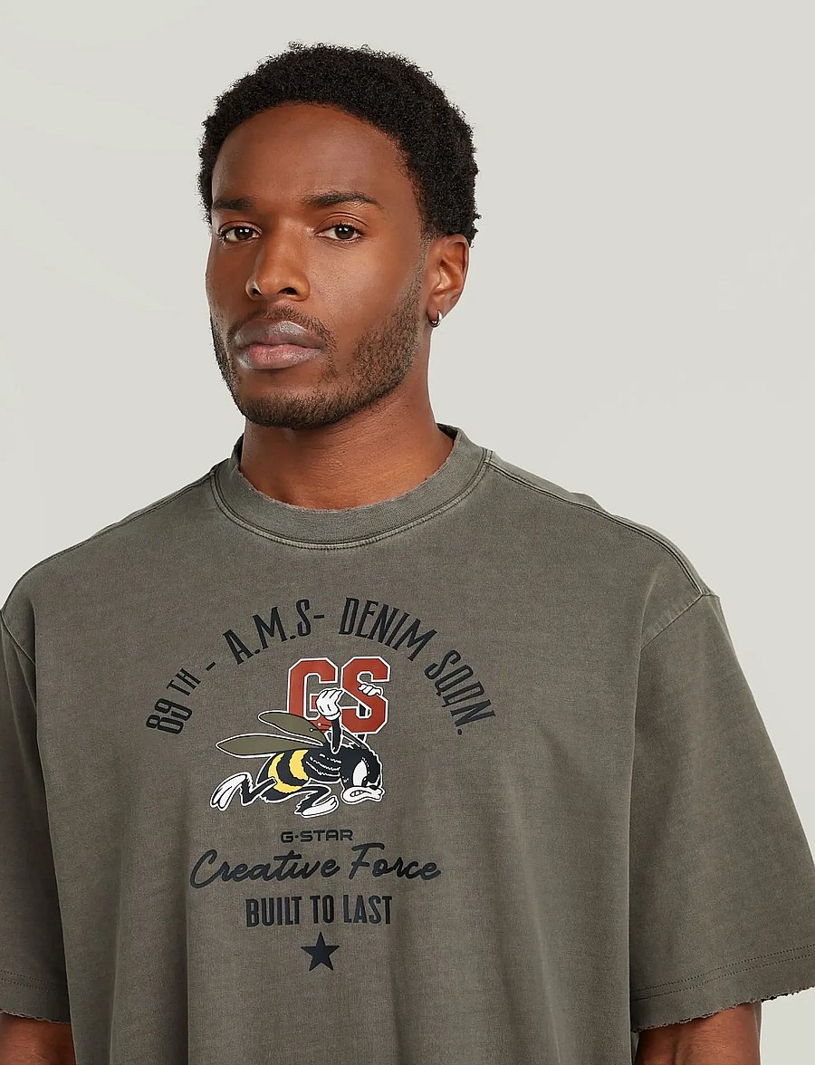 G-Star - Front gr angry bee loose r t - kortærmede t-shirts - turf gd - 5