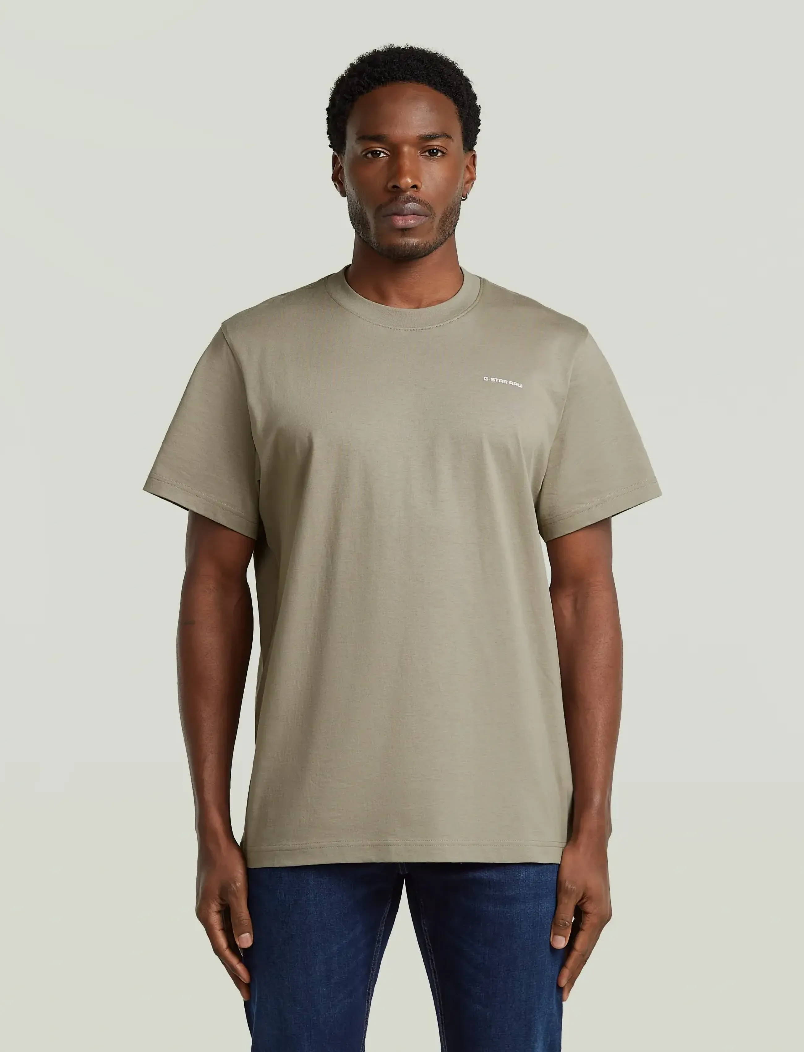 G-Star Chest logo loose r t - T-Shirts - ROCK RIDGE / khaki/green