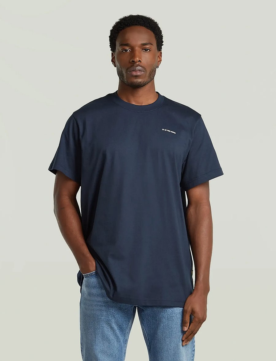G-Star - Chest logo loose r t - lühikeste varrukatega t-särgid - sartho blue - 0