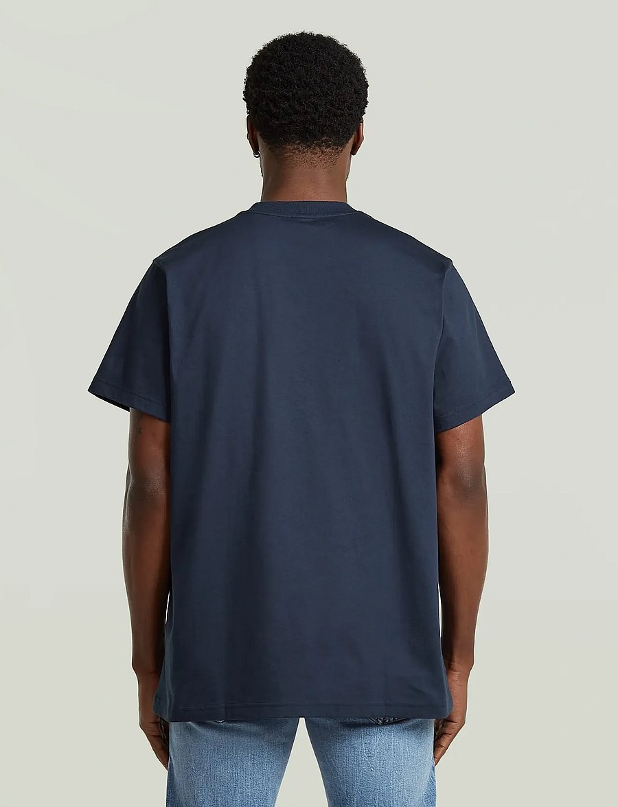 G-Star - Chest logo loose r t - lühikeste varrukatega t-särgid - sartho blue - 3