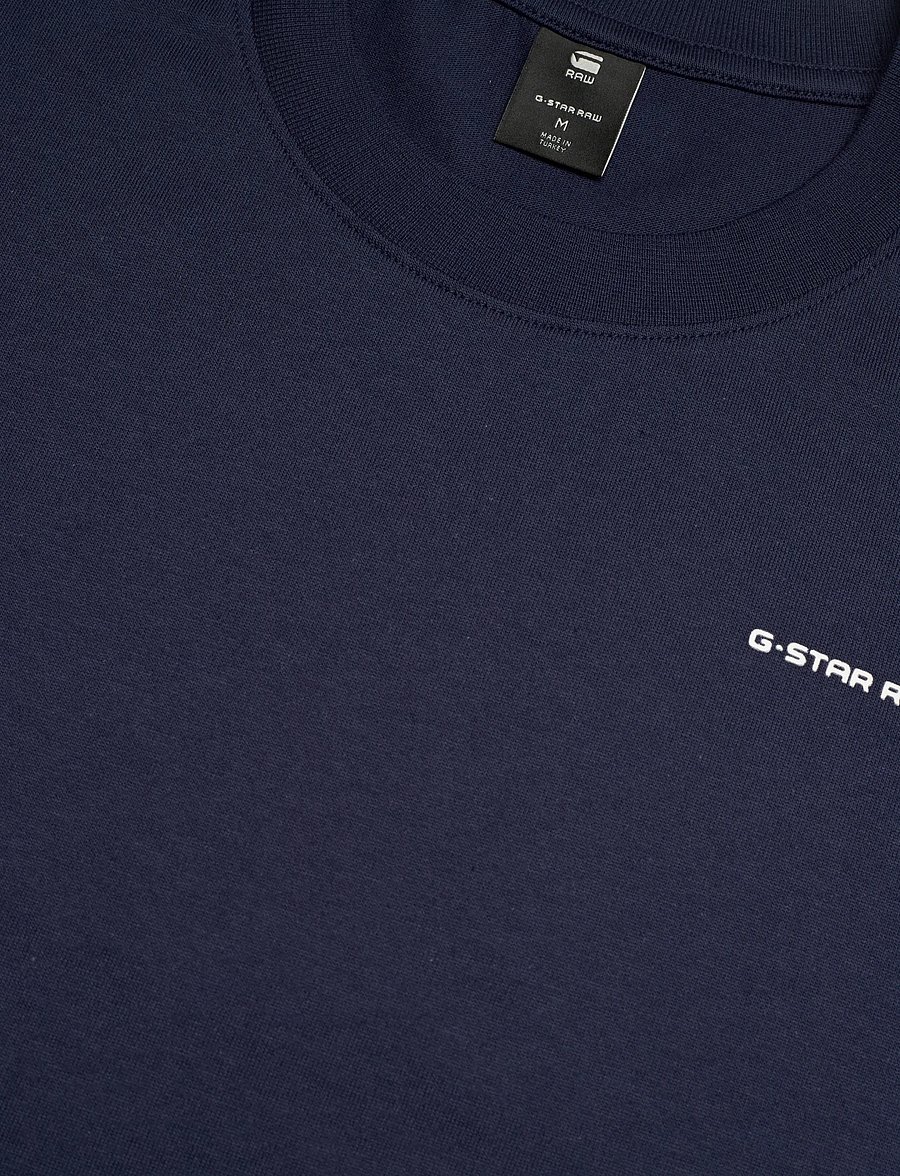 G-Star - Chest logo loose r t - lühikeste varrukatega t-särgid - sartho blue - 4