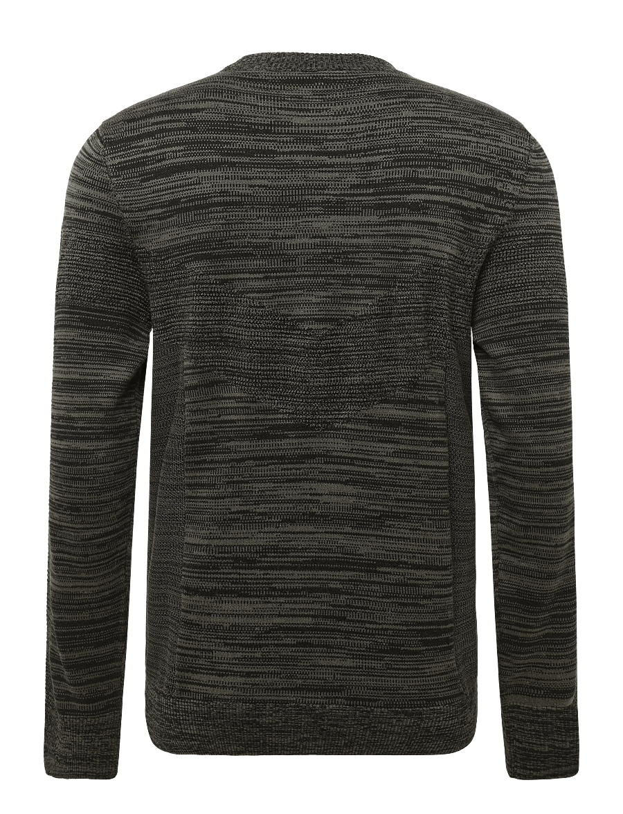 G-Star - 3D biker r knit - Ümara kaelusega - dk black/black olive - 1