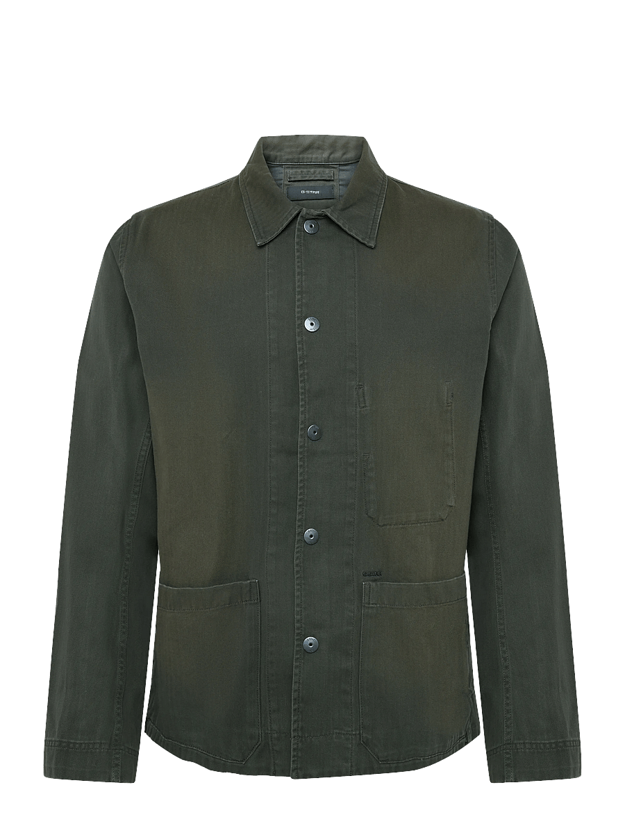 G-Star - 2 pkt overshirt - ungefütterte denimjacken - asfalt - 0
