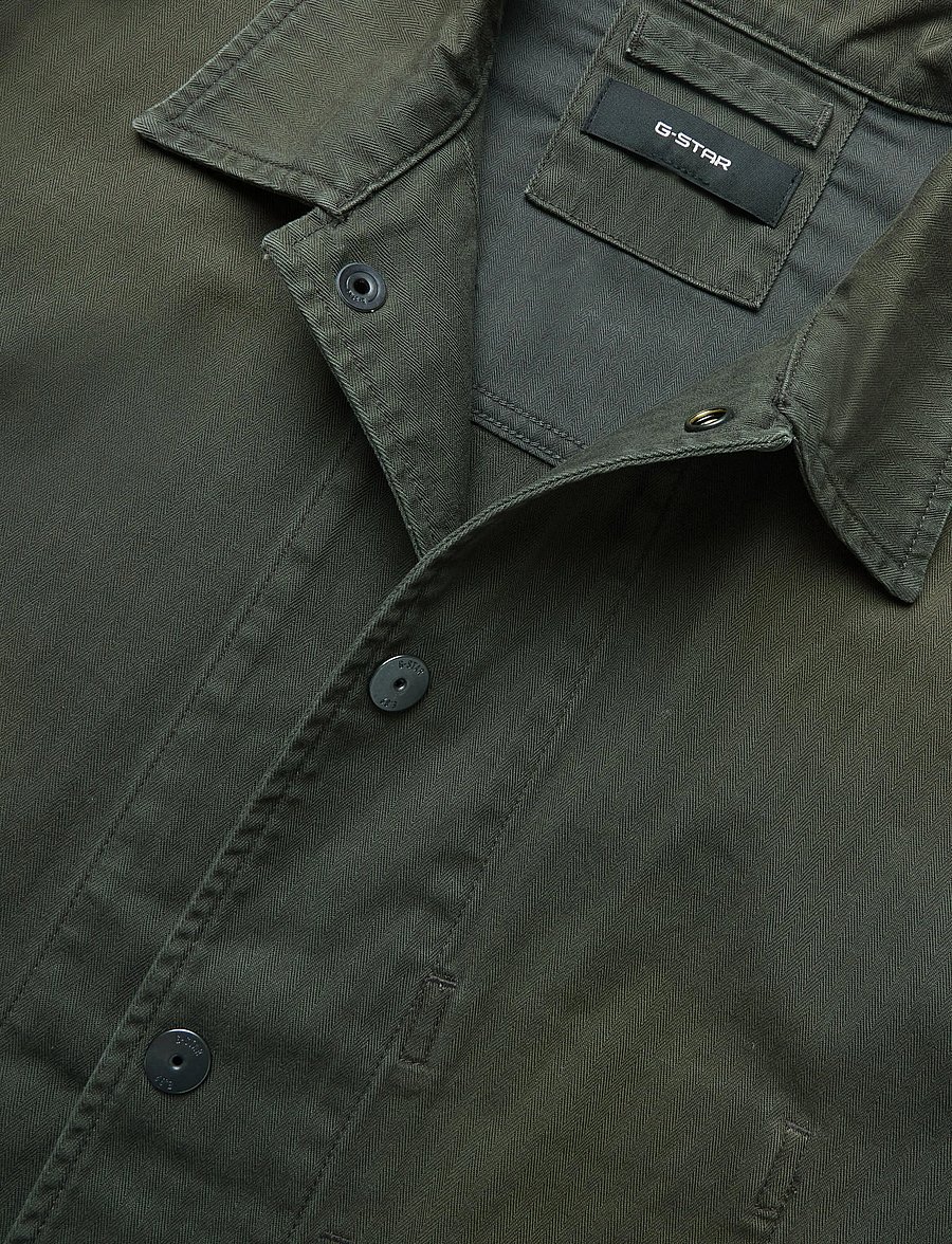 G-Star - 2 pkt overshirt - ungefütterte denimjacken - asfalt - 2