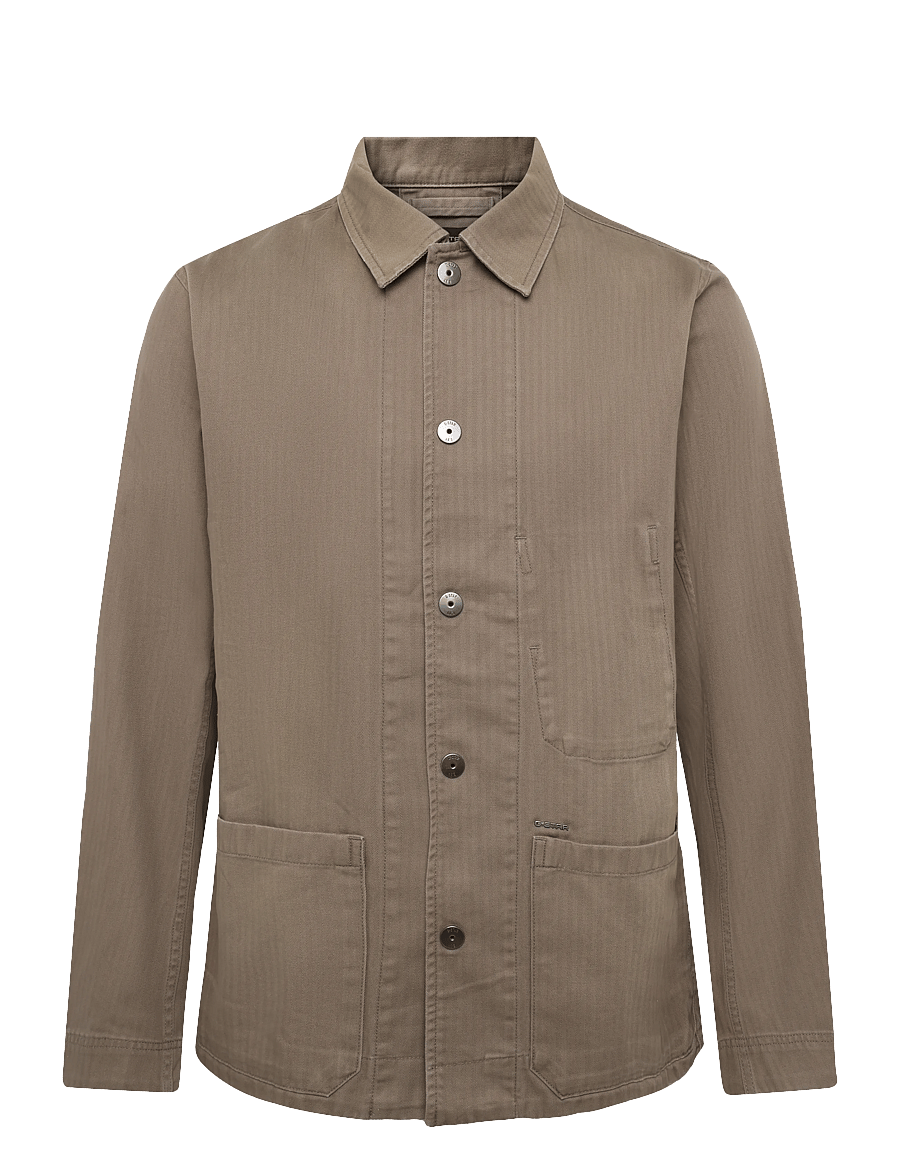 G-Star - 2 pkt overshirt - ungefütterte denimjacken - fossil - 0