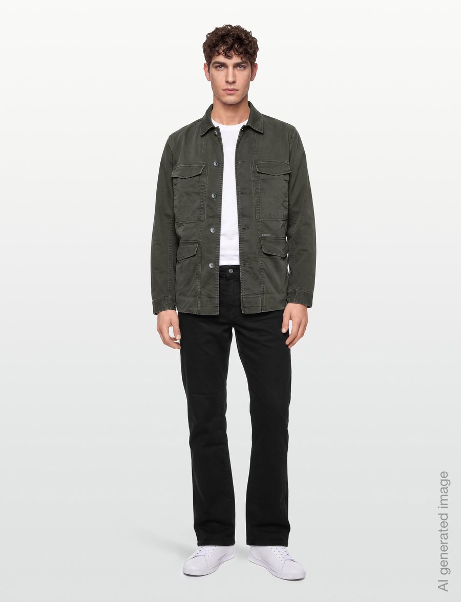 G-Star - 4 pkt overshirt - ofodrade jeansjackor - vintage dust asfalt - 0