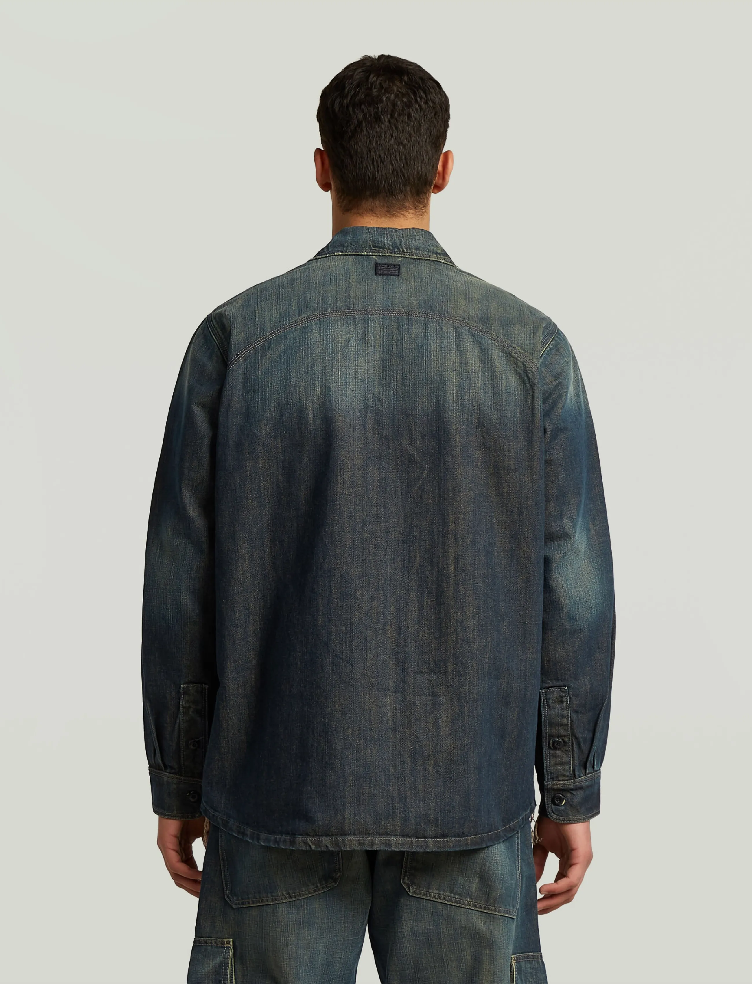G-Star - Utility Relaxed Overshirt - ungefütterte denimjacken - antique faded shadow - 3