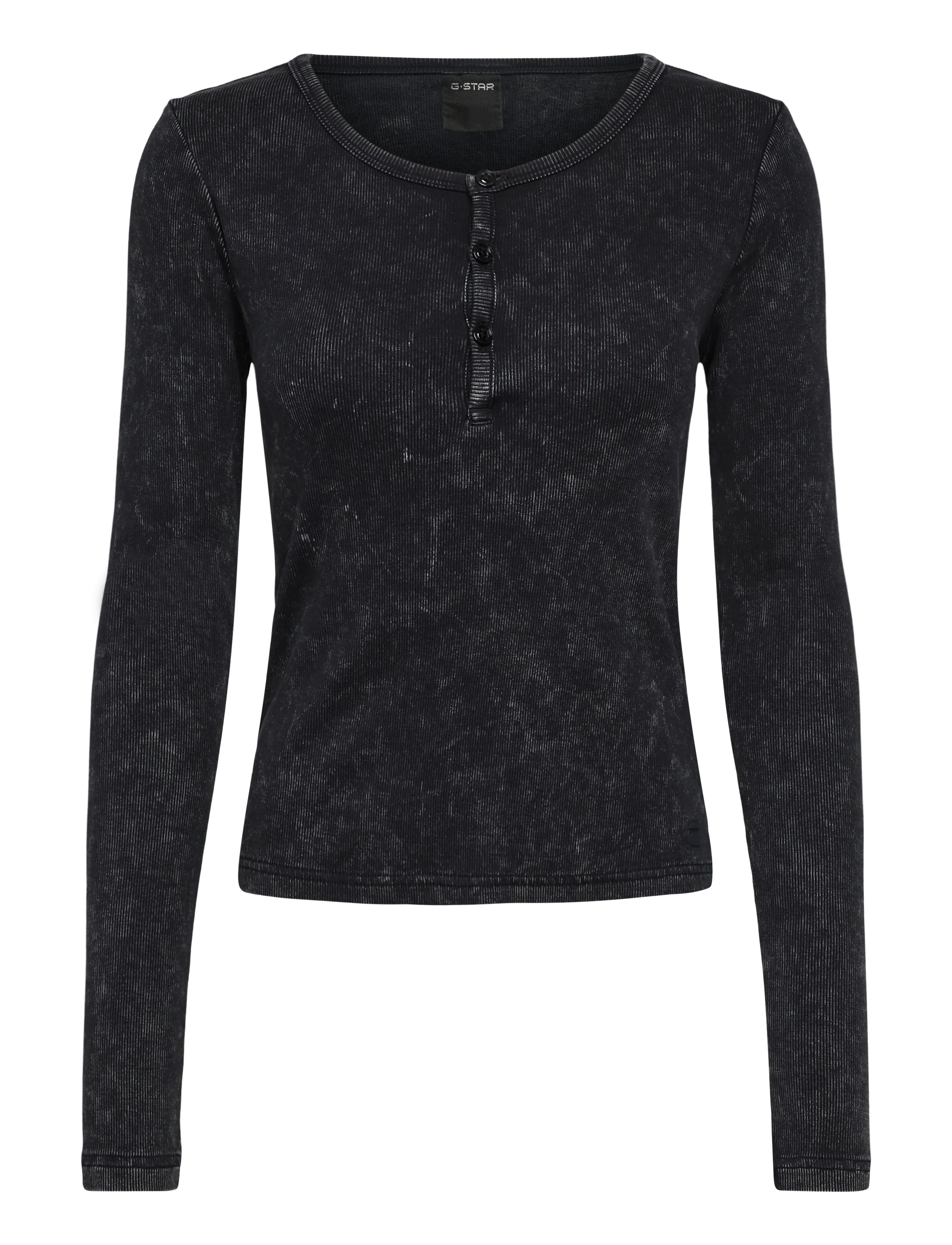 G-Star Vintage slim henley t l\s wmn - Transitional Layering - DK LEGION BLUE GD / navy