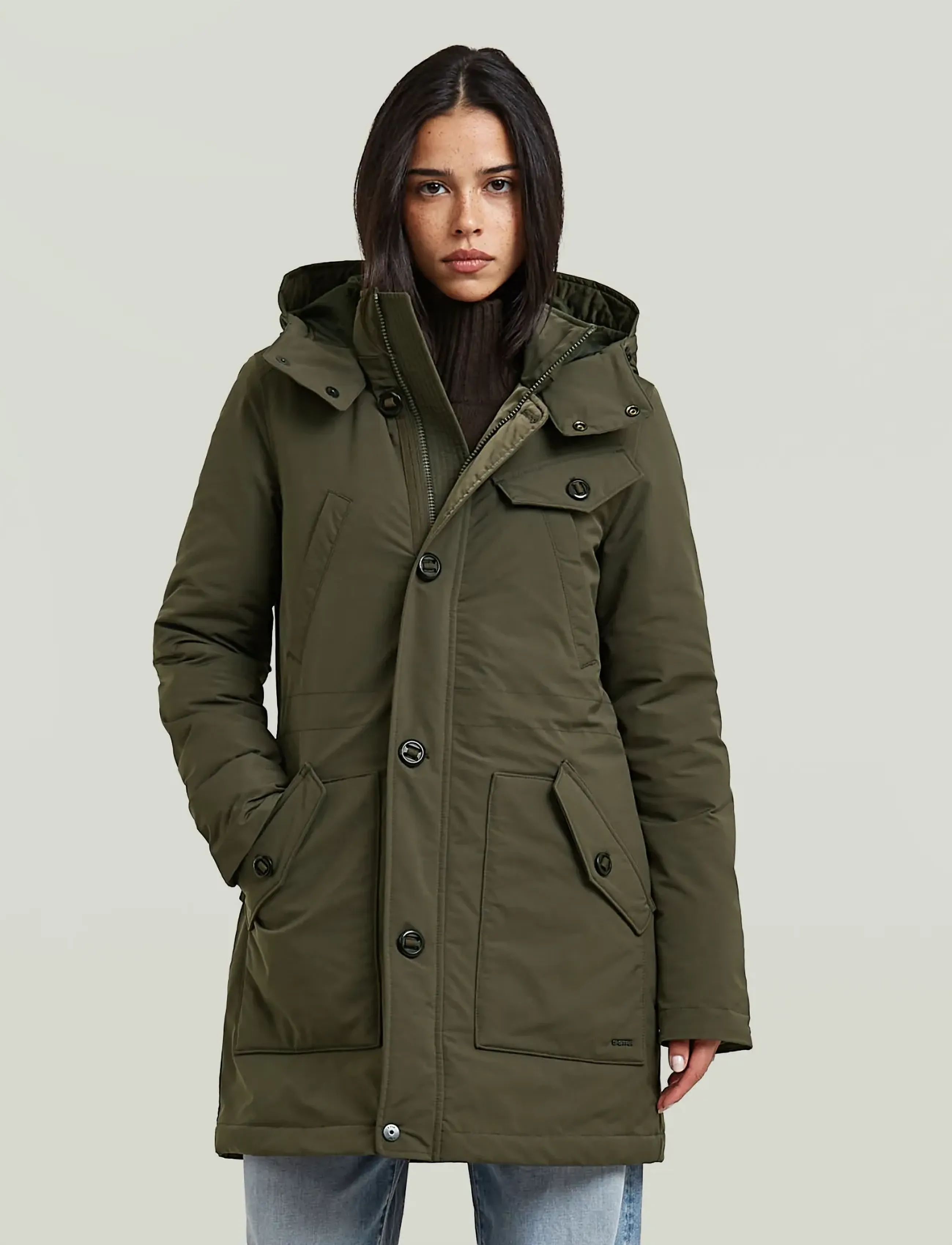 G-Star Vodan parka wmn - G-STAR - BLACK OLIVE / khaki/green