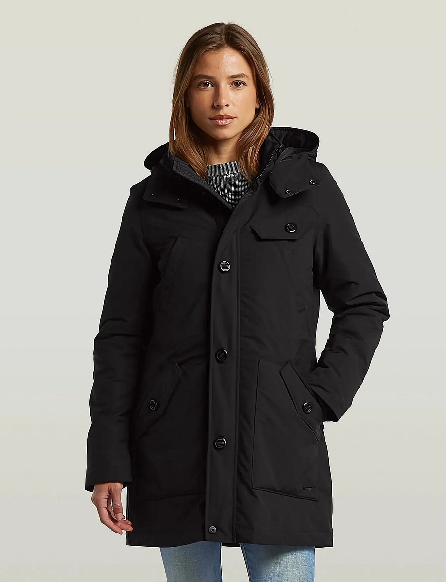 G-Star - Vodan parka wmn - parkas - dk black - 0