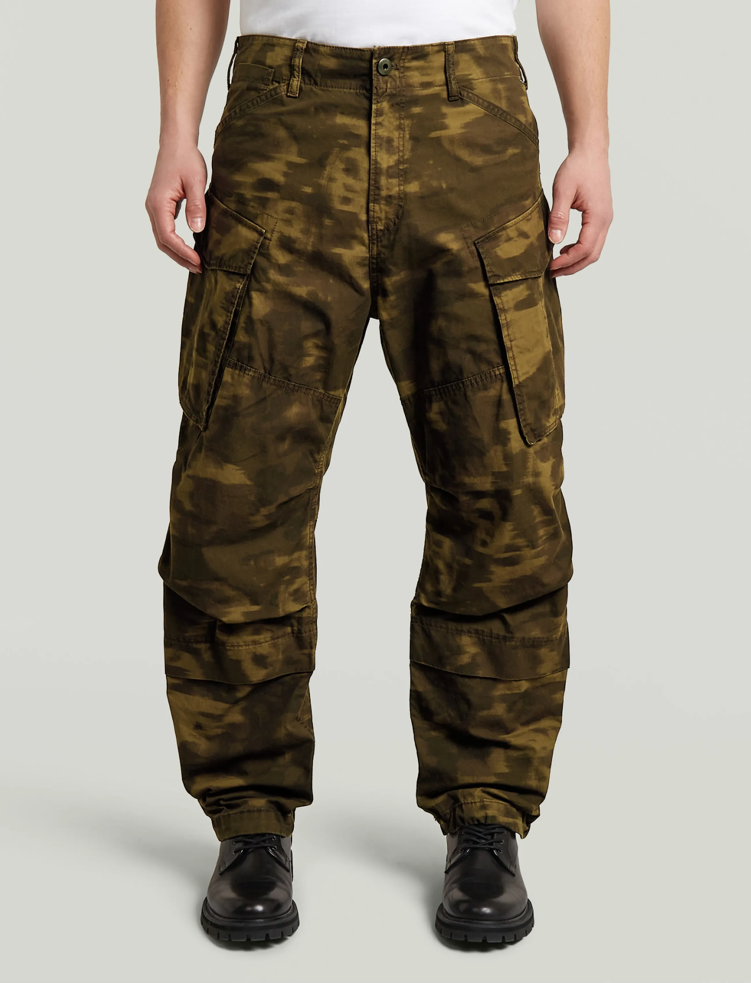 G-Star Rovic 3D Relaxed - Cargohosen - DK KHAKI OD BUTTERNUT MOTION CAMO / khaki/green