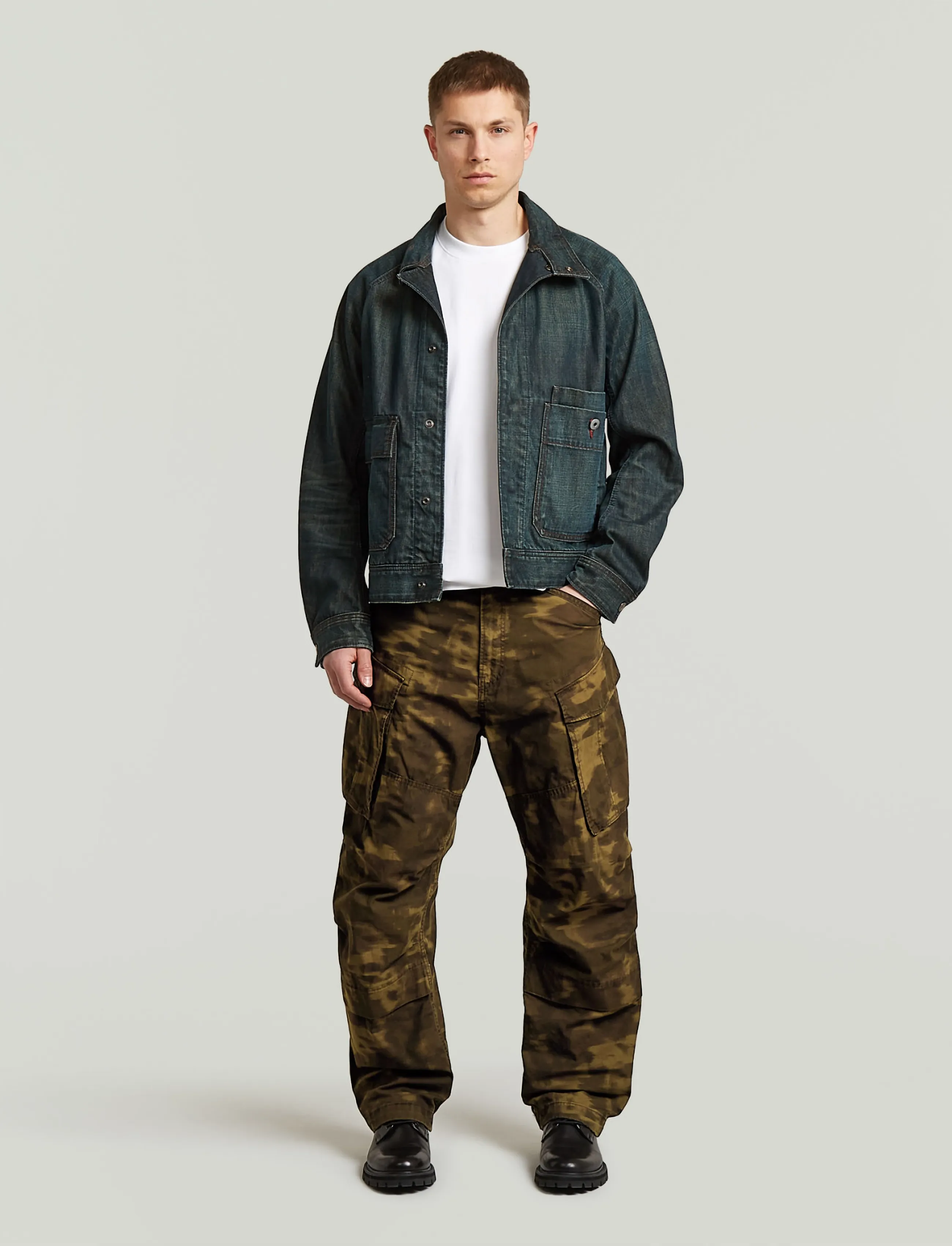 G-Star - Rovic 3D Relaxed - cargohosen - dk khaki od butternut motion camo - 3