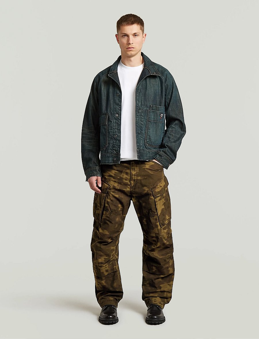 G-Star - Rovic 3D Relaxed - cargohosen - dk khaki od butternut motion camo - 3