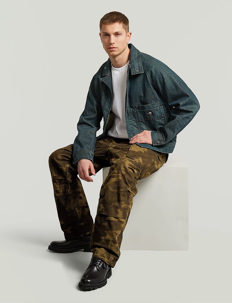 G-Star - Rovic 3D Relaxed - cargohosen - dk khaki od butternut motion camo - 5