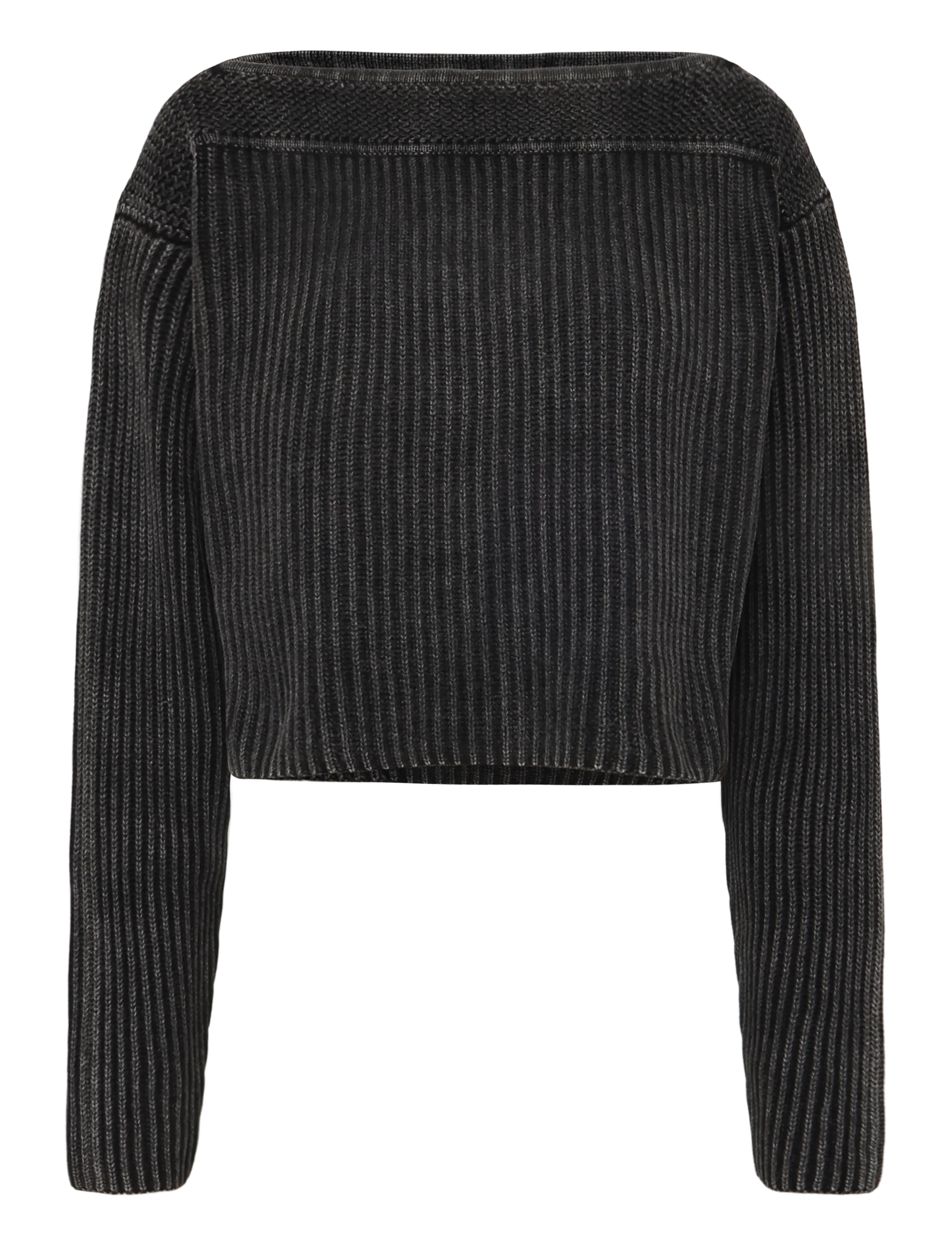 G-Star Washed open neck knit wmn - Kleidung - DK BLACK GD / black