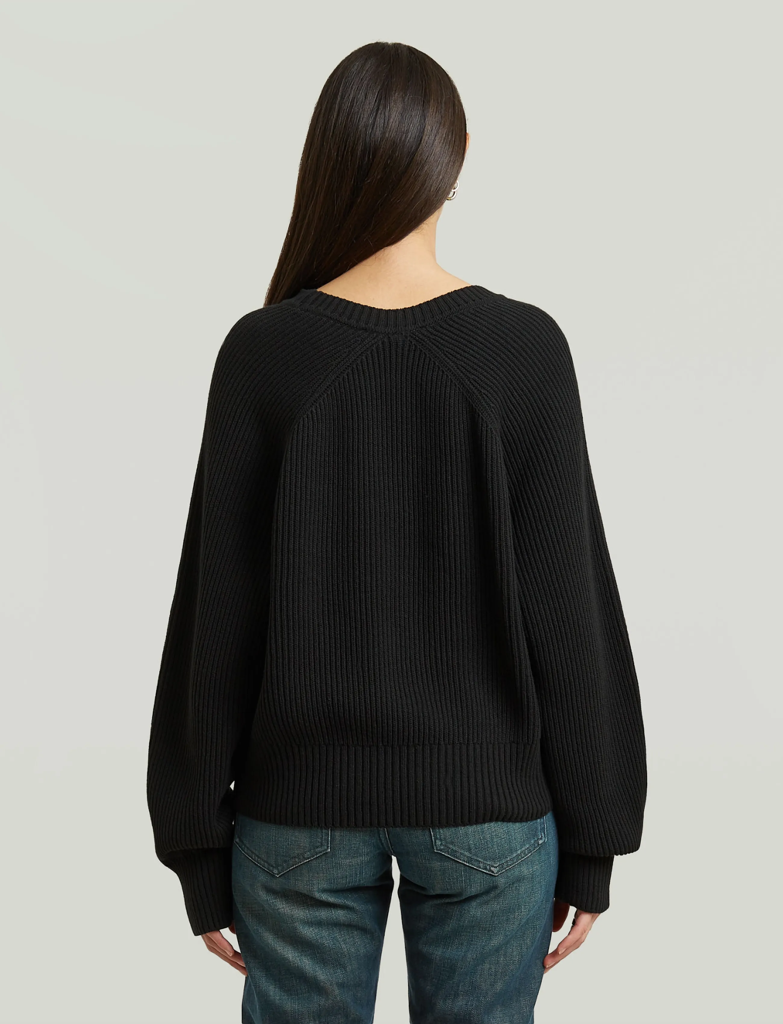 G-Star - Unit crew knit wmn - stickade tröjor - dk black - 3