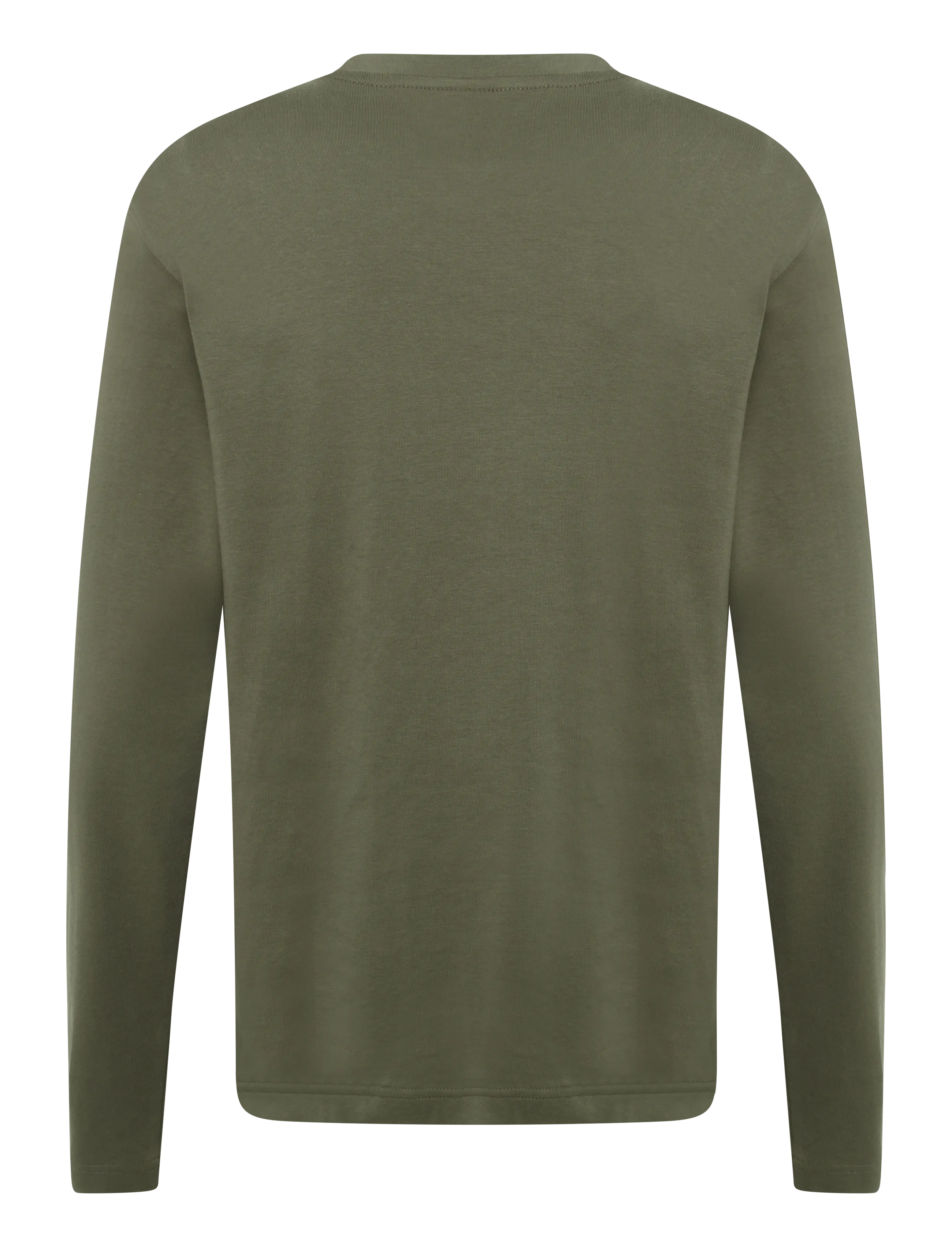 G-Star - True regular r t l\s - t-shirts - dark khaki - 1