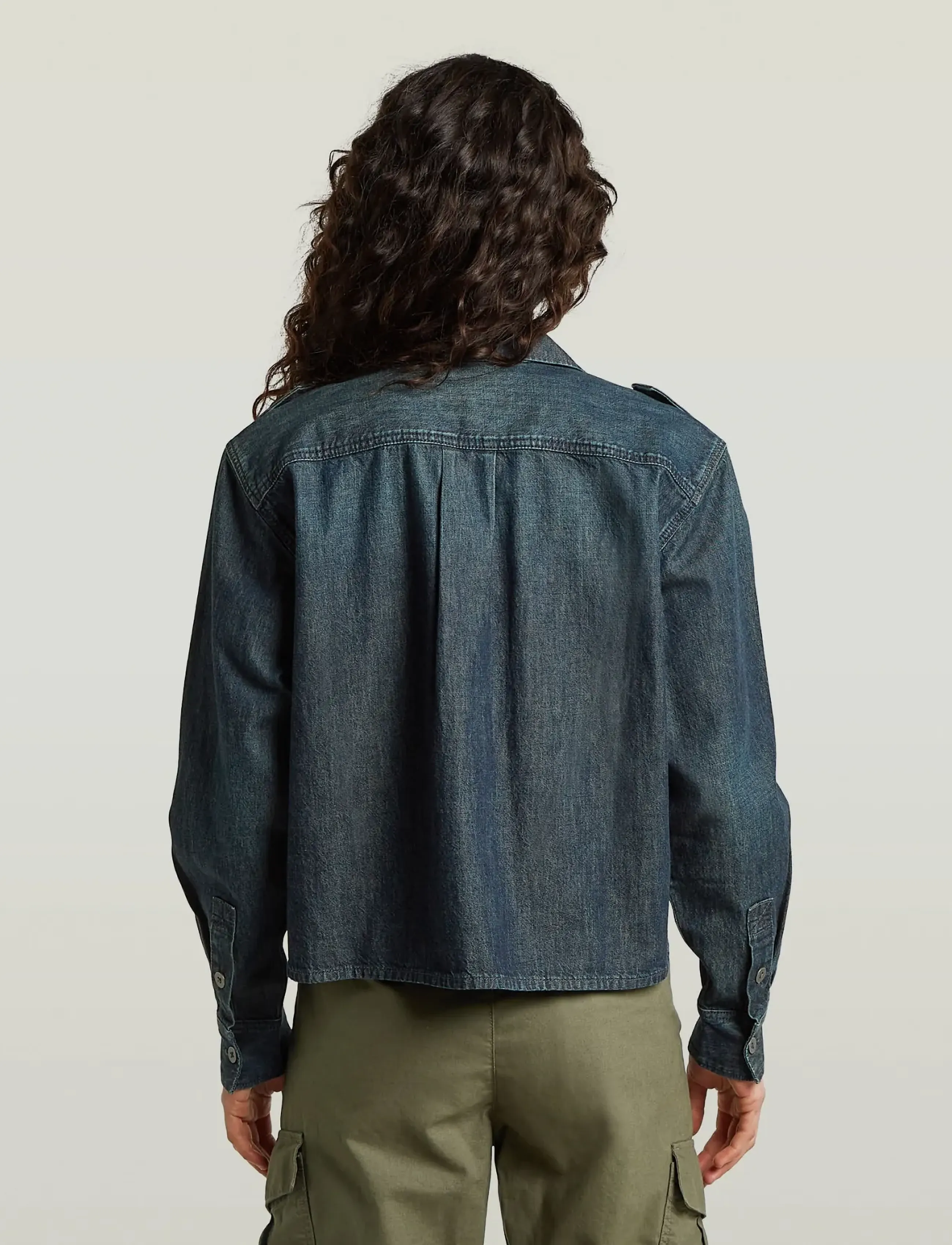 G-Star - Boxy Relaxed 2-pkt Shirt l\s wmn - teksasärgid - antique asphalt - 3