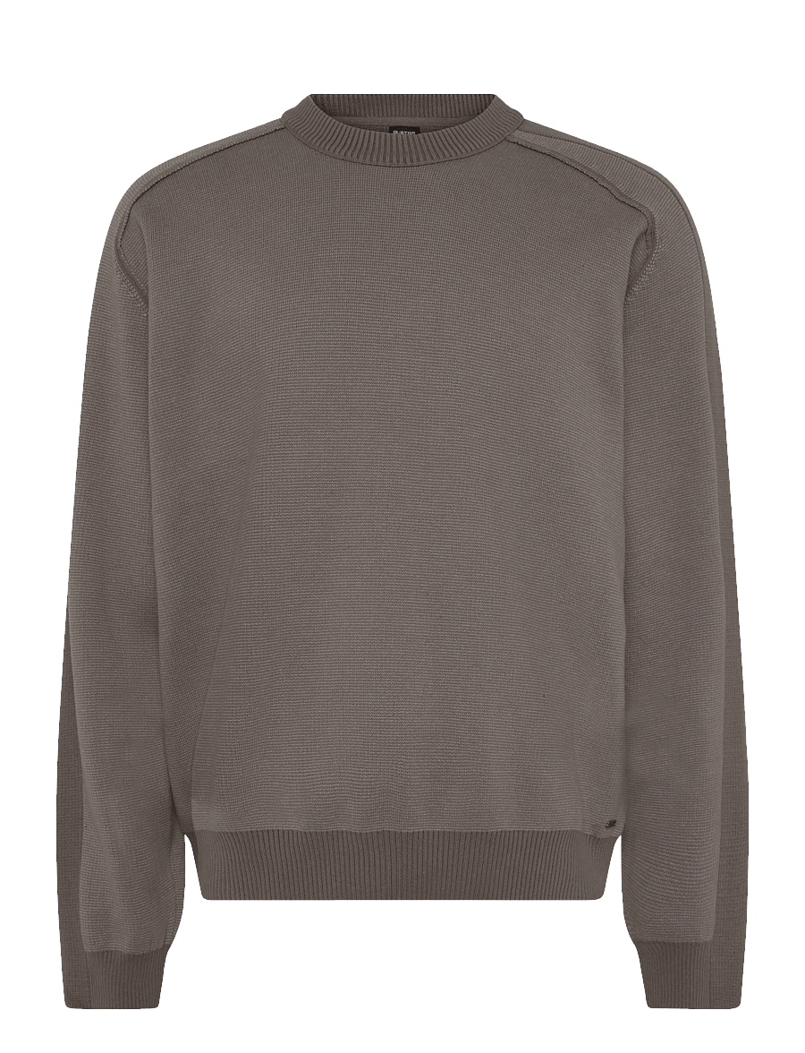 G-Star - Two tone raglan relaxed r knit - rundhalsad - turf/elephant skin - 0