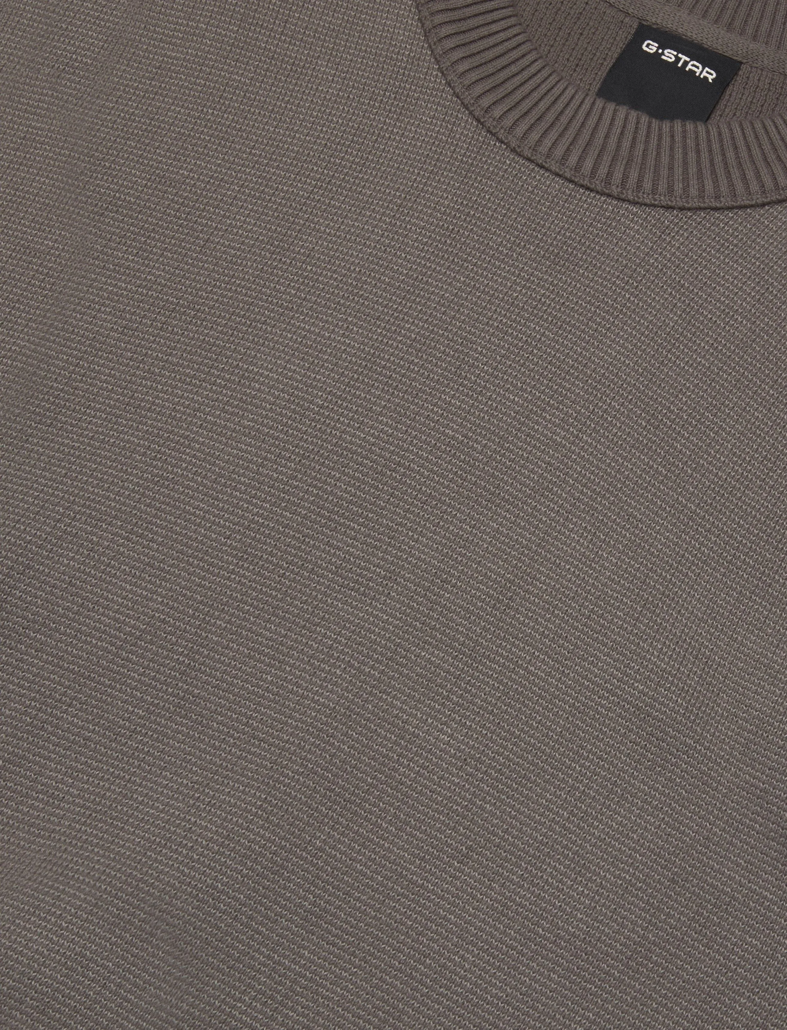 G-Star - Two tone raglan relaxed r knit - rundhalsad - turf/elephant skin - 2