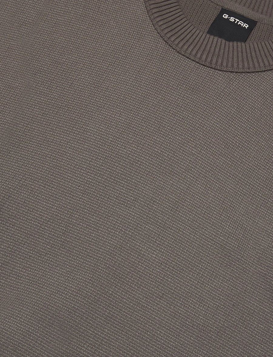 G-Star - Two tone raglan relaxed r knit - rundhalsad - turf/elephant skin - 2