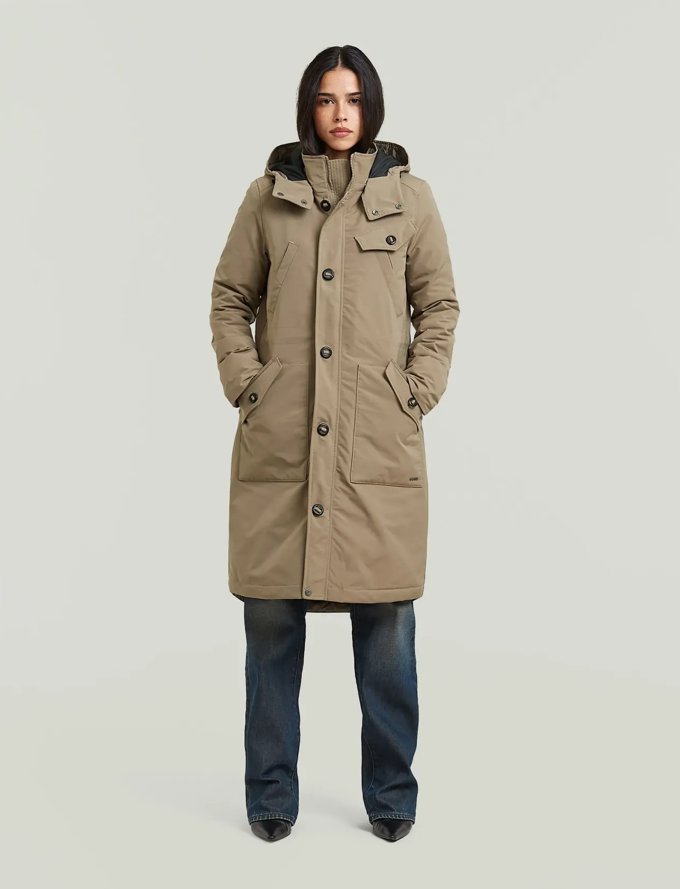 G-Star Vodan long jkt wmn - G-STAR - FOSSIL / khaki/green