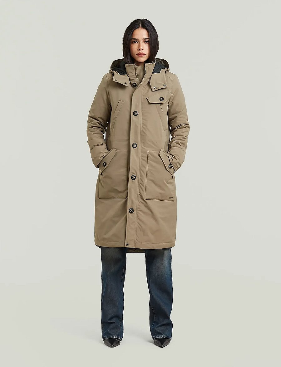 G-Star - Vodan long jkt wmn - parkas - fossil - 0