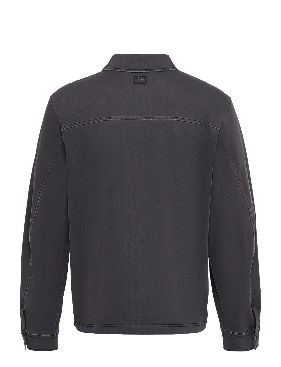 G-Star - Washed hb overshirt sw l\s - uforede denimjakker - dk black gd - 2