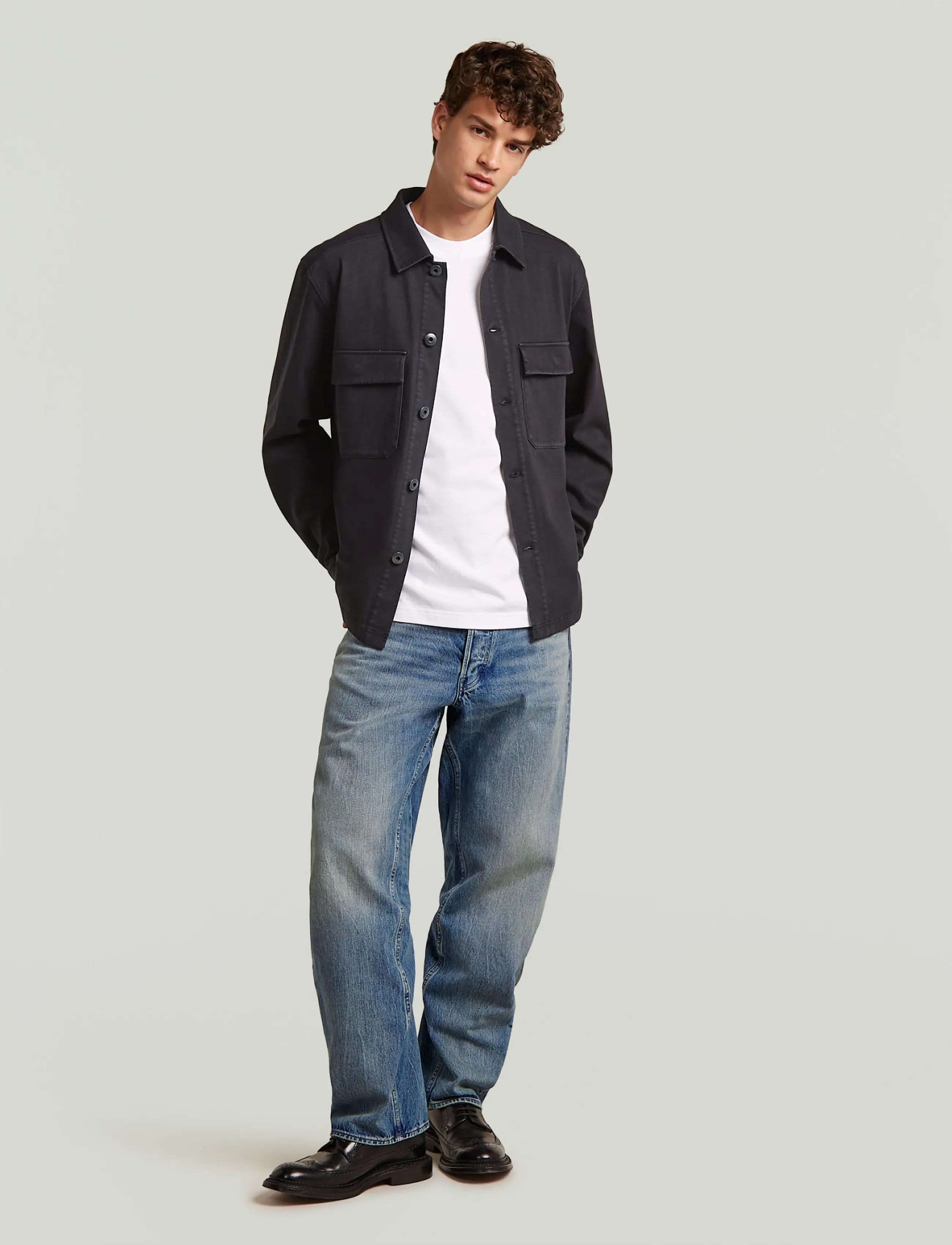 G-STAR Washed Hb Overshirt Sw L\S overshirts herr – bild 5