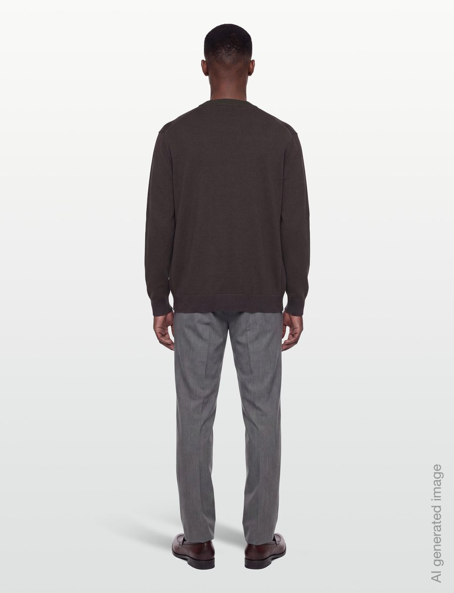 G-Star - Core refined r knit - rundhals - black olive - 4
