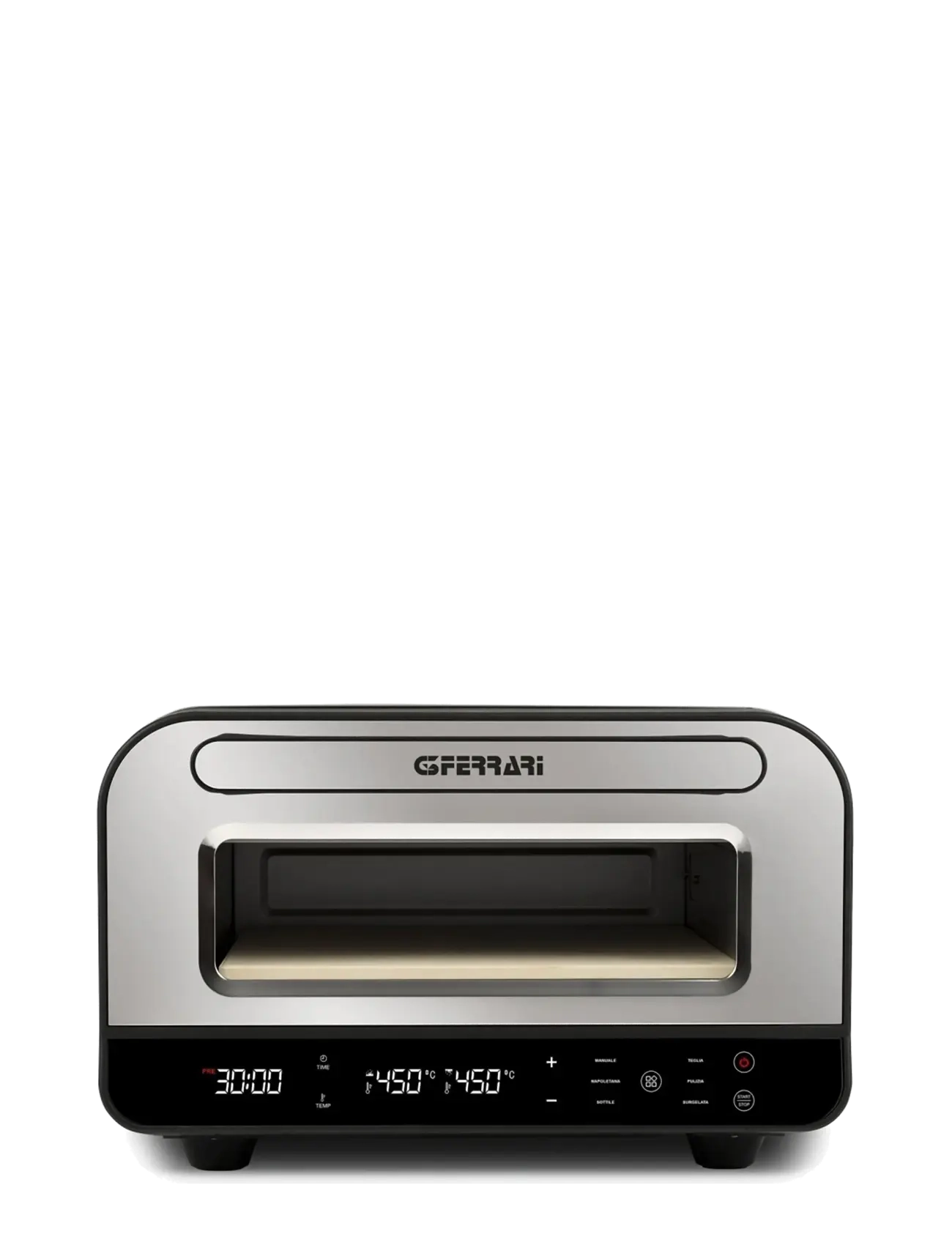 G3 Ferrari Pizza Oven Pizza Pro 2 Minuti G3 Ferrari, Brødrister, Sølv, Str: MAX 430°C