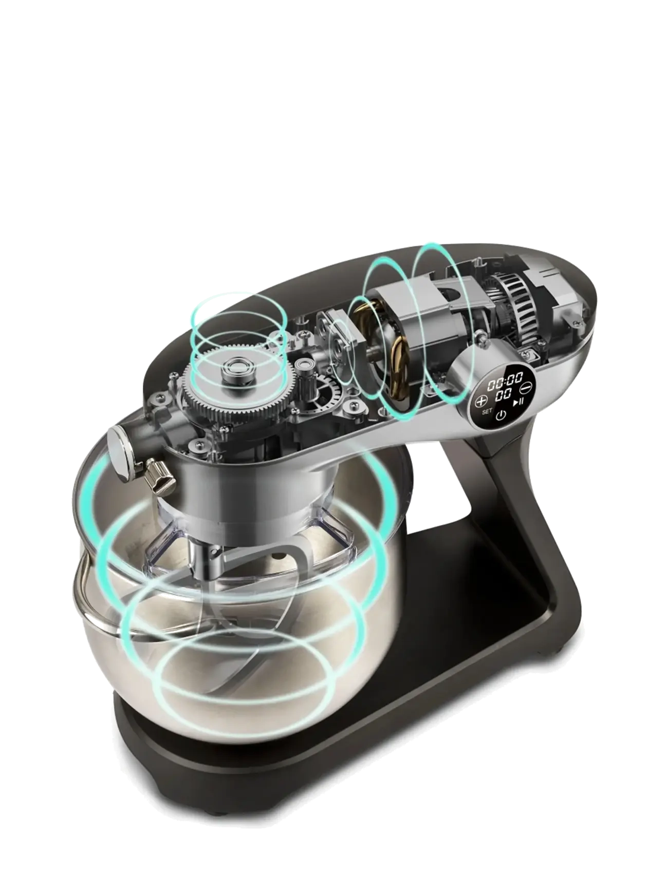 G3 Ferrari - Stand mixer 8 L PASTAIO ELEGANCE G3 Ferrari - köksassistenter - silver/black - 3
