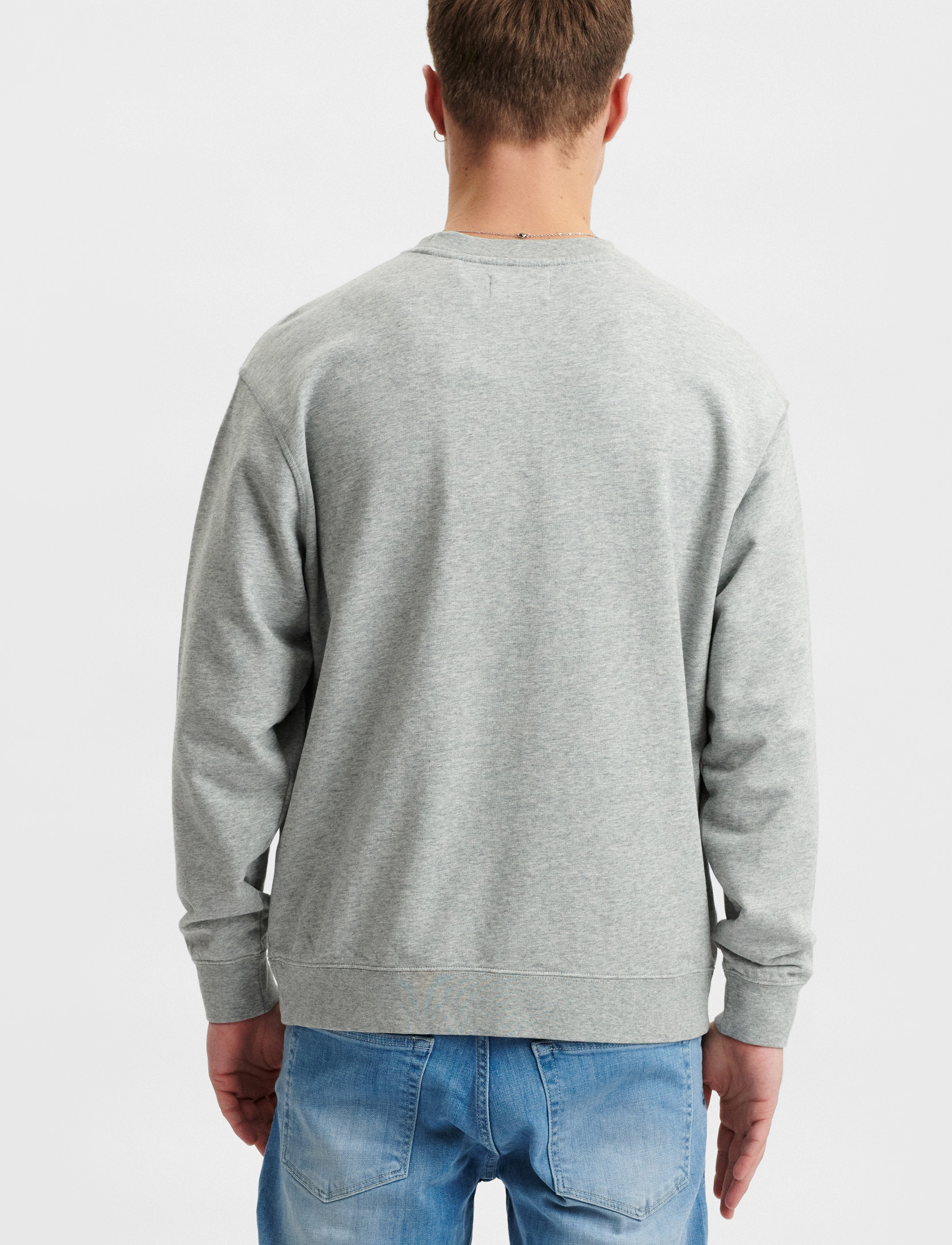 Gabba - Bruce Boxy Sweat - grey mel - 3