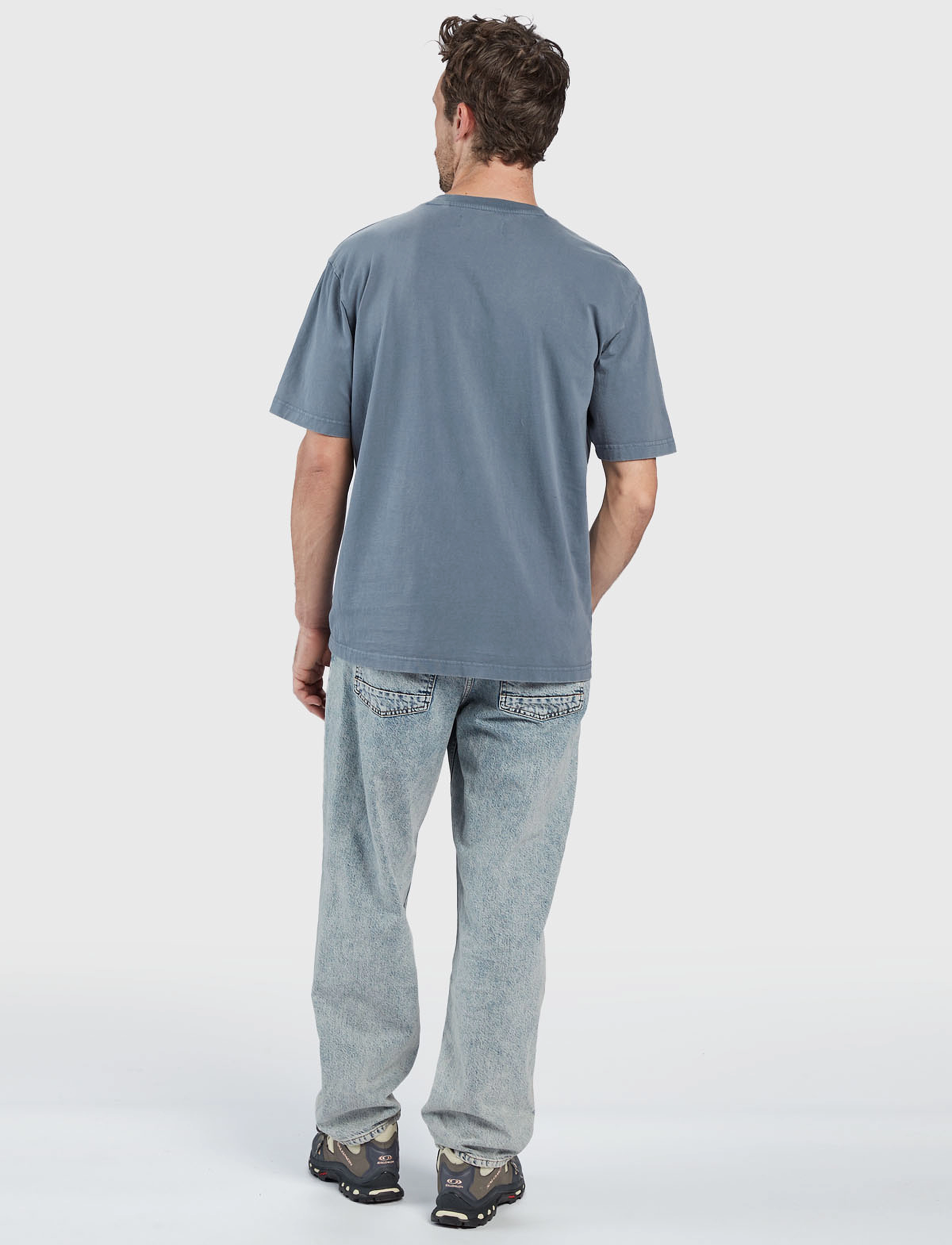 Gabba - Nigel Boxy Snow SS Tee - bering sea - 3