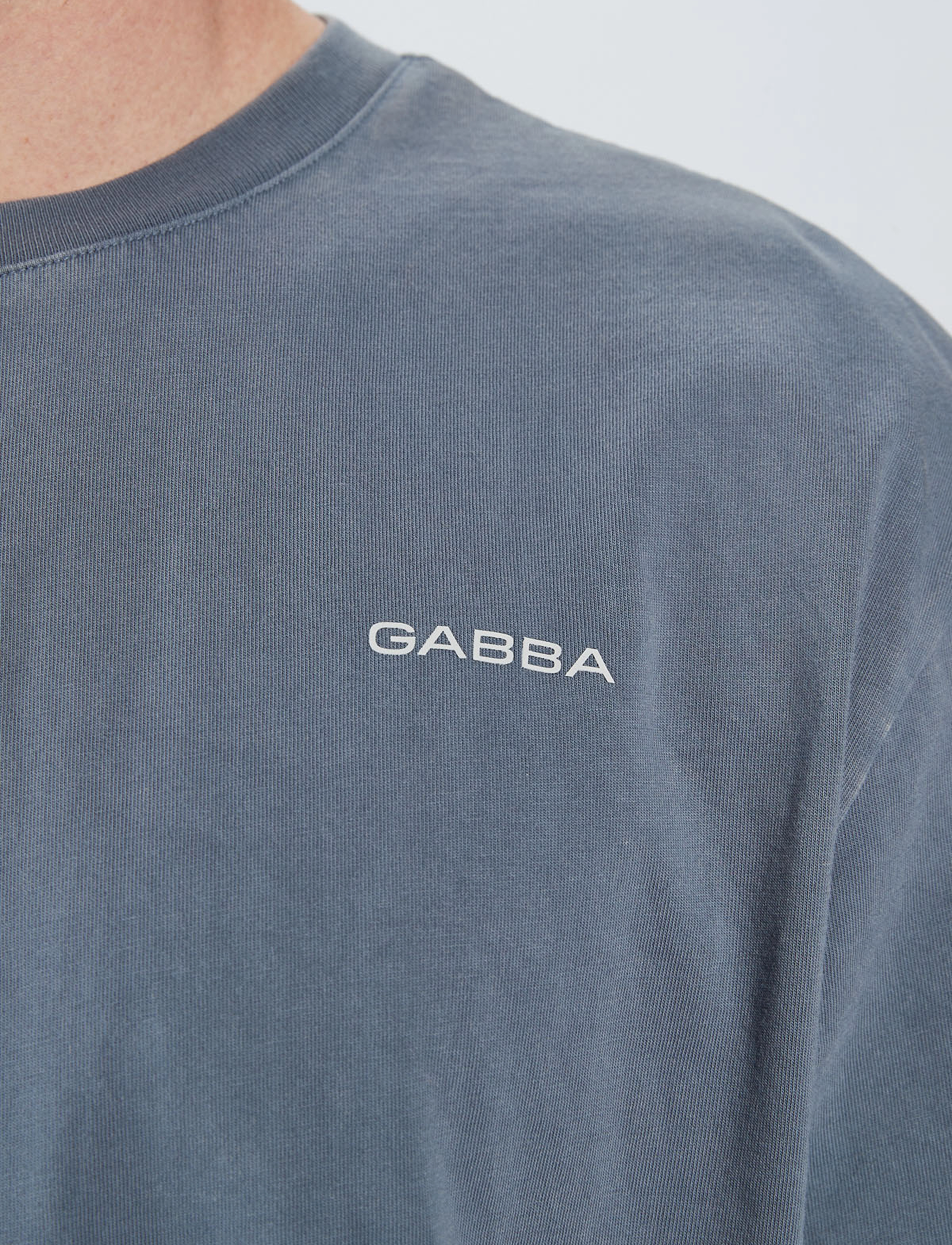 Gabba - Nigel Boxy Snow SS Tee - bering sea - 5