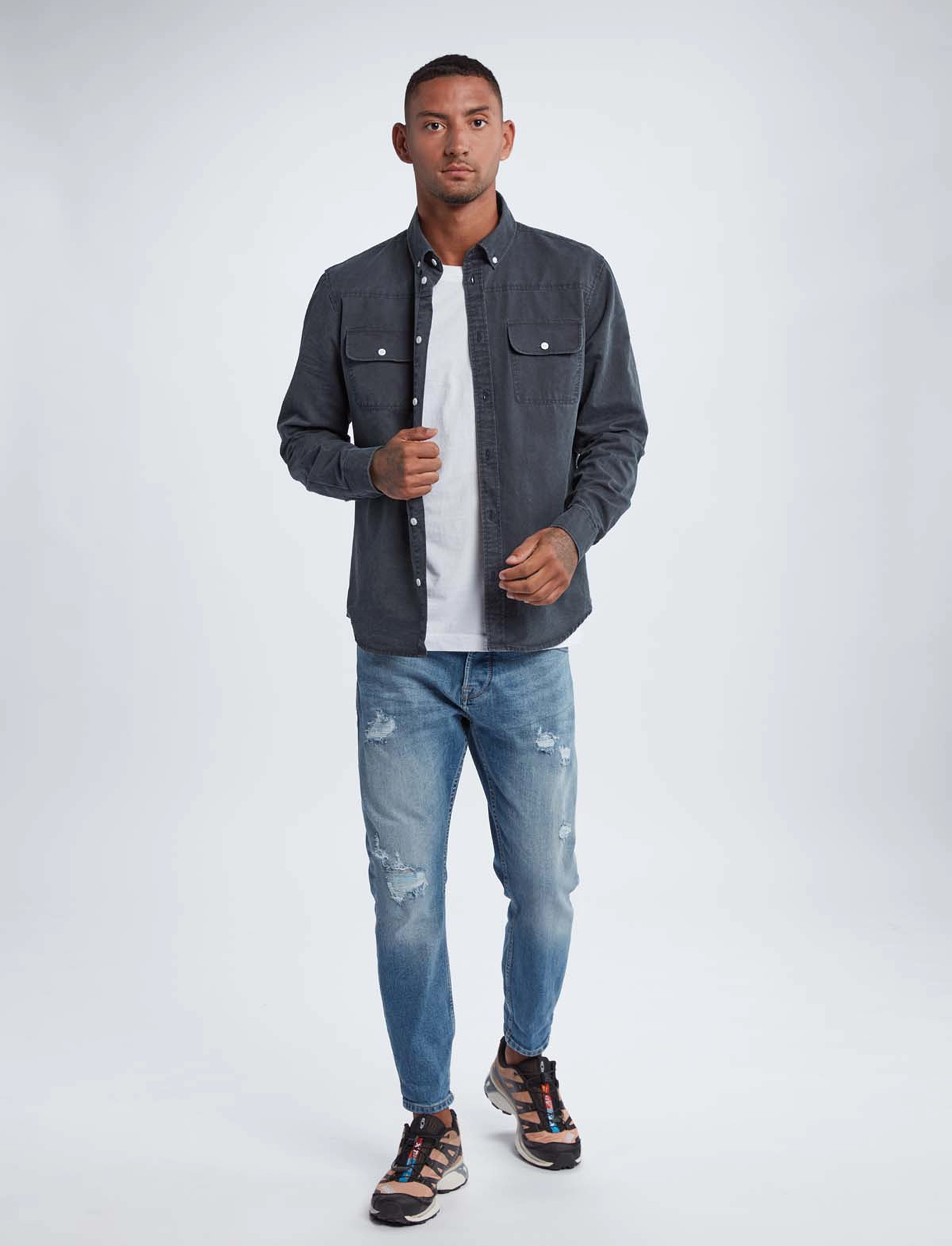 Gabba - Harbin Snow LS Shirt - steel gray - 4