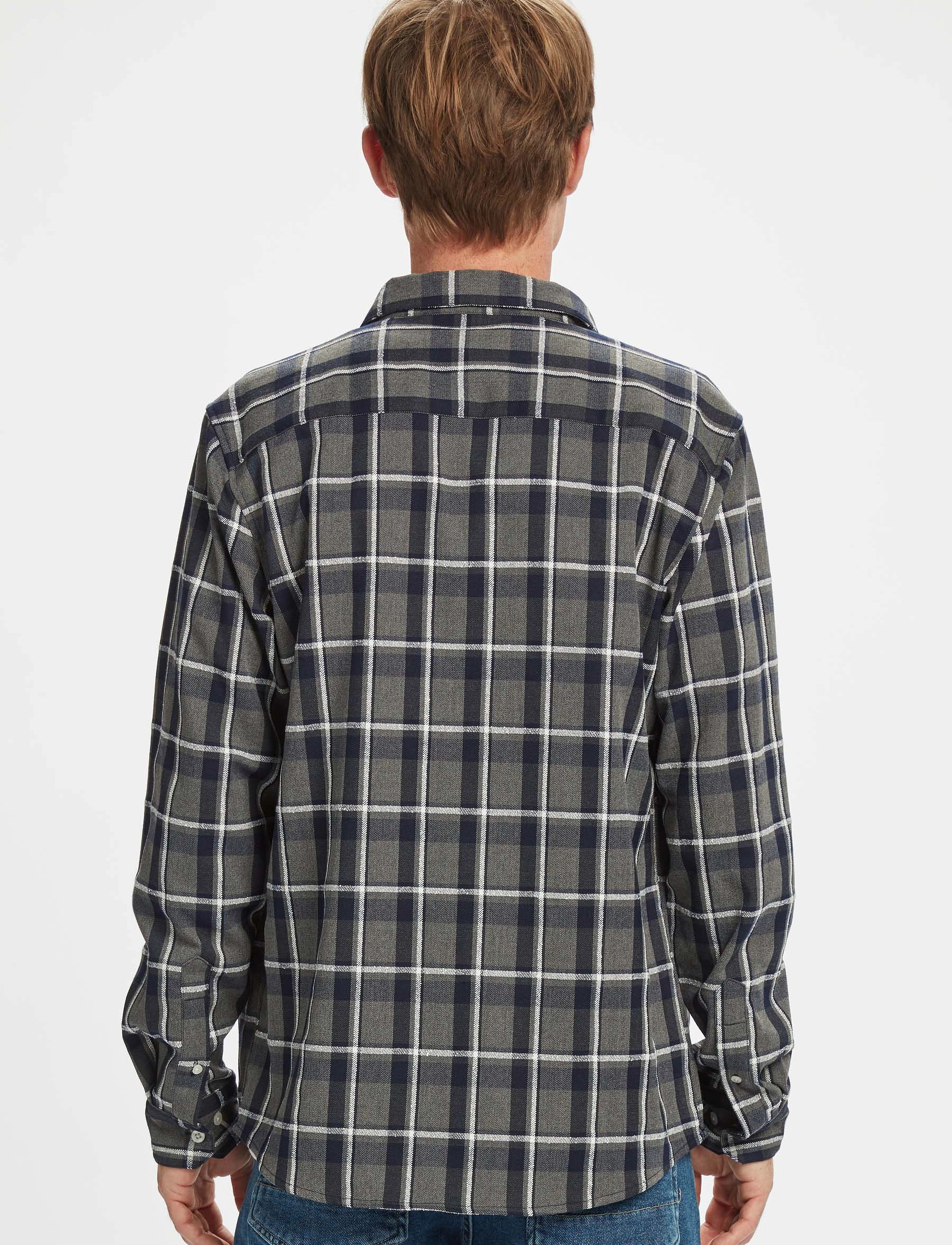 Gabba - York Texture Check LS Shirt - multi check - 3