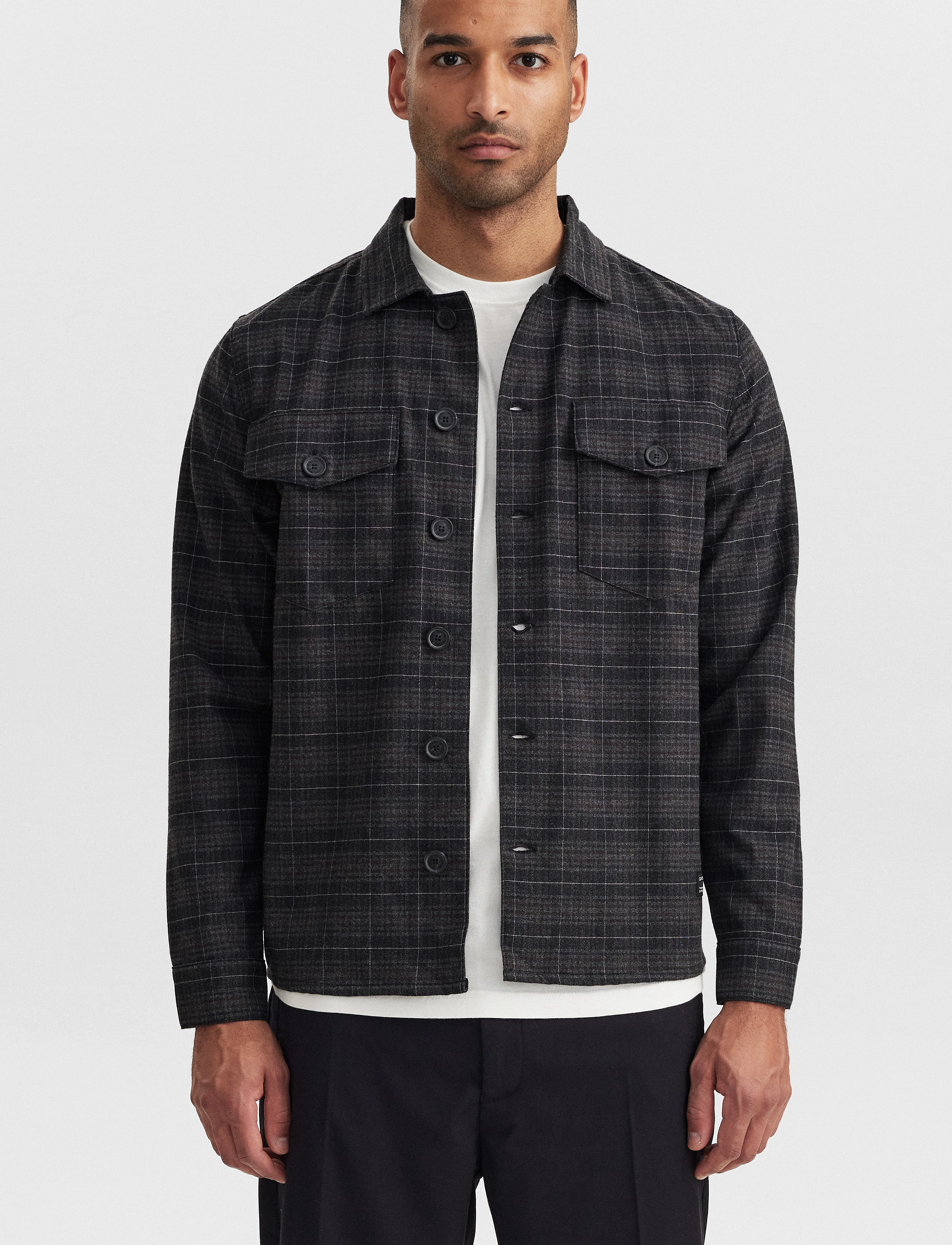 Gabba - Clipper Folle Overshirt - black check - 2