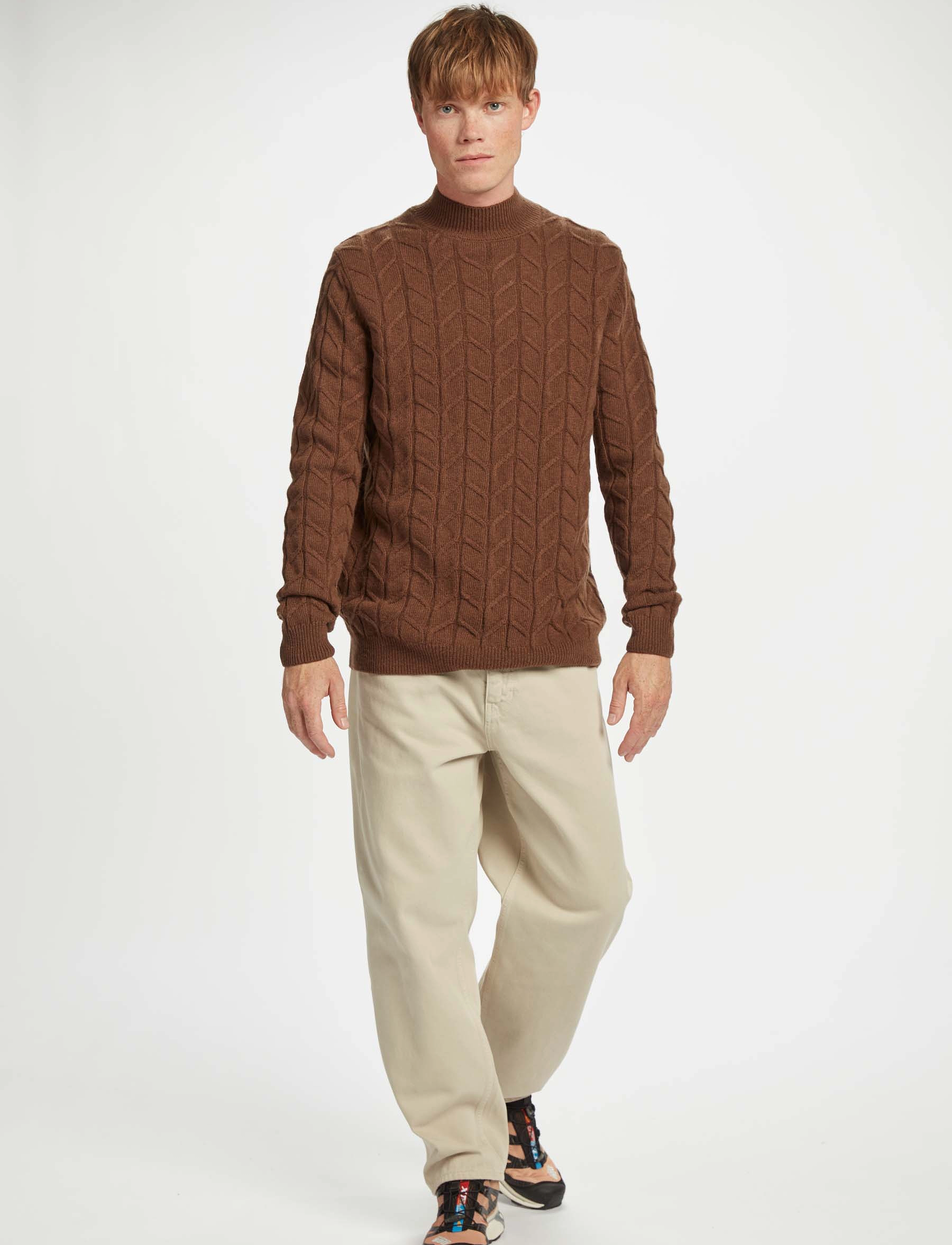 Gabba - Bertram Roll Neck Knit - carafe - 4