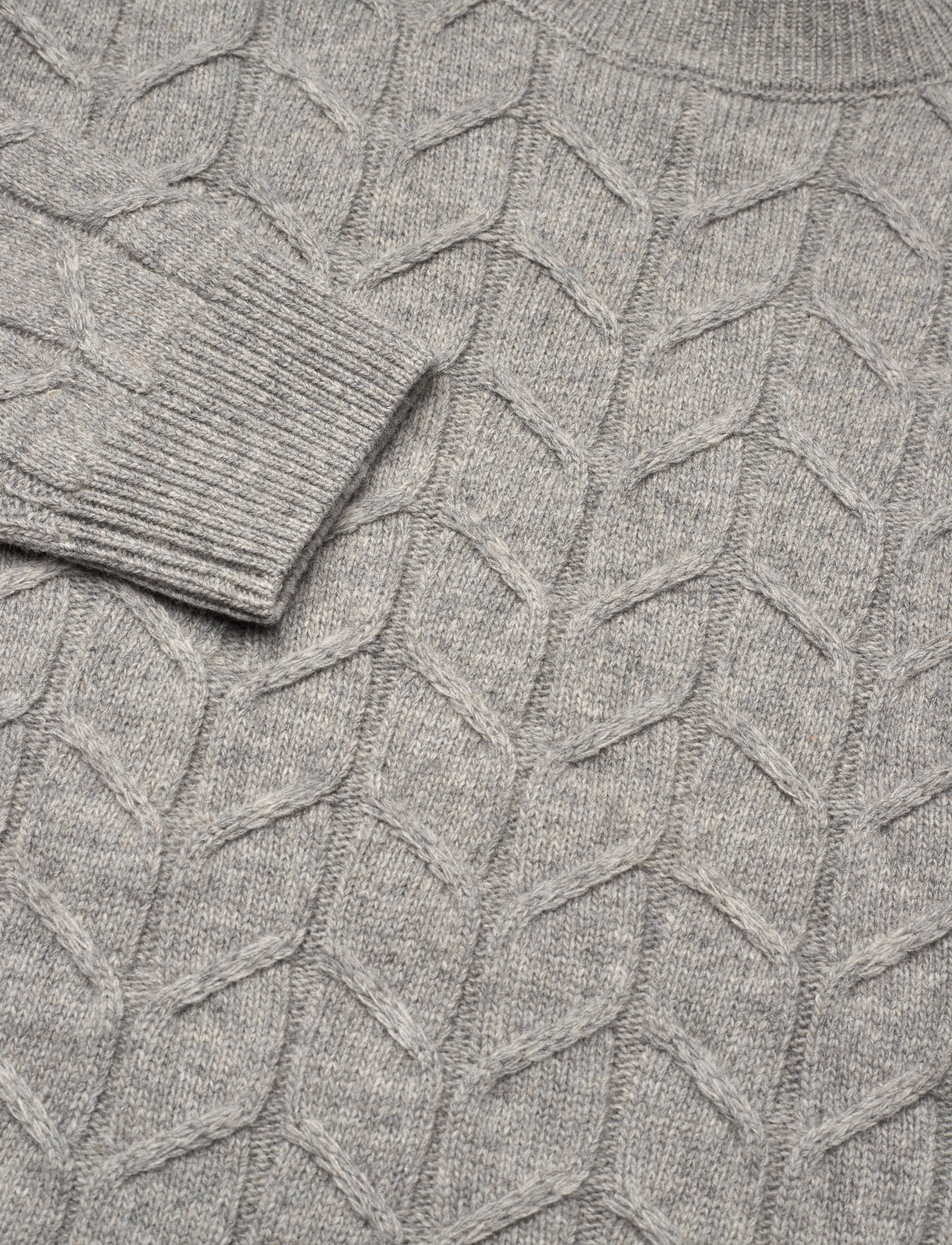 Gabba - Bertram Roll Neck Knit - grey mel - 5