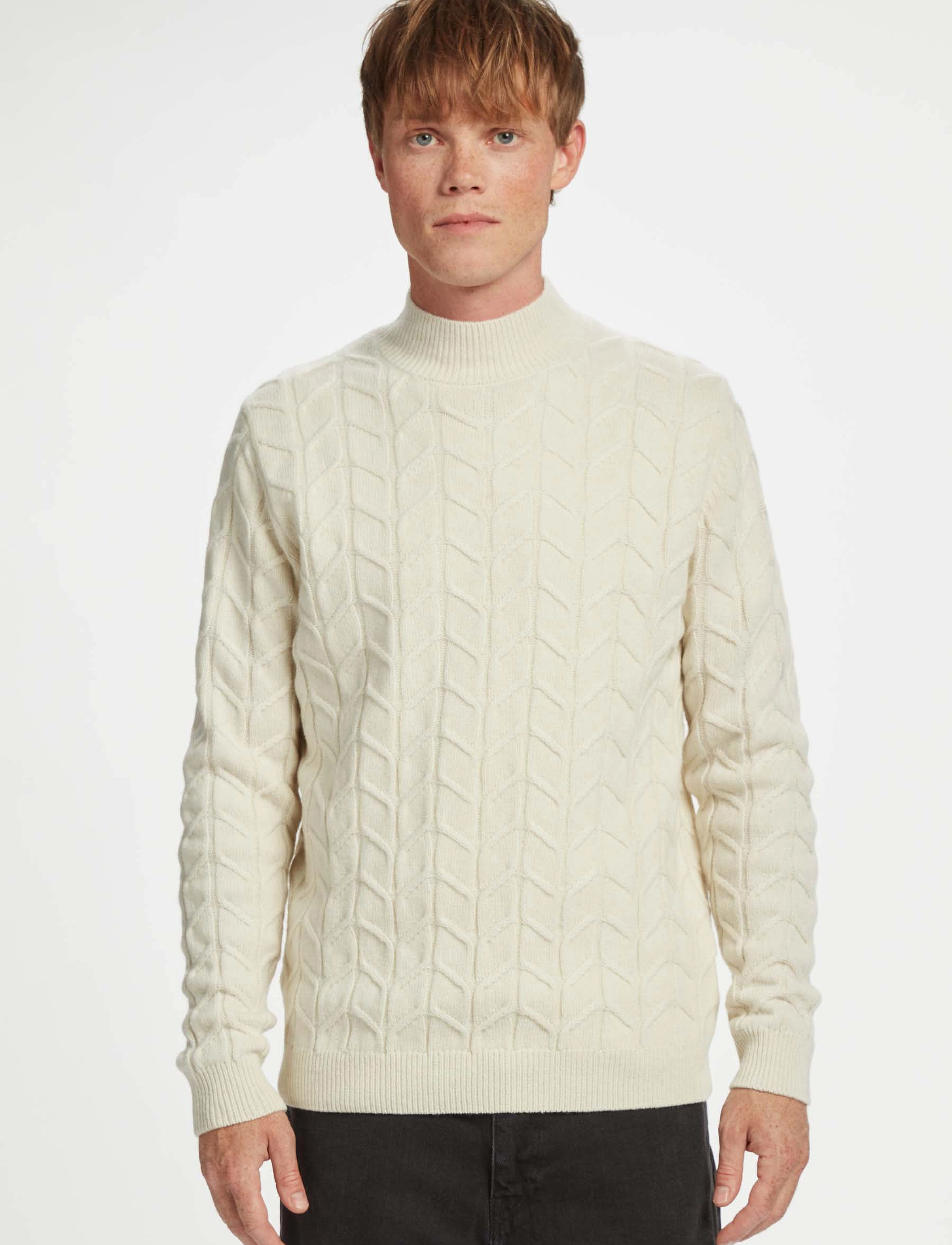 Gabba - Bertram Roll Neck Knit - off white - 2